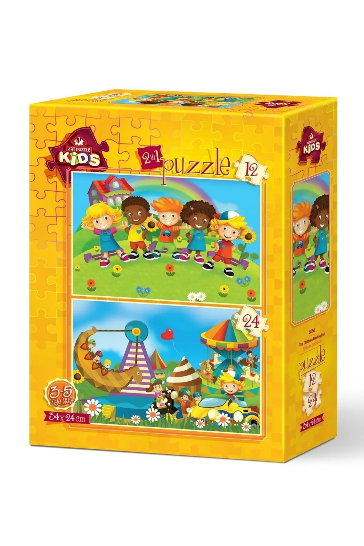پازل ها و یاپبوزهای کودک دخترانه پسرانه بچگانه کودکان هنری 12 24 قطعه اورجینال ارت Art Puzzle