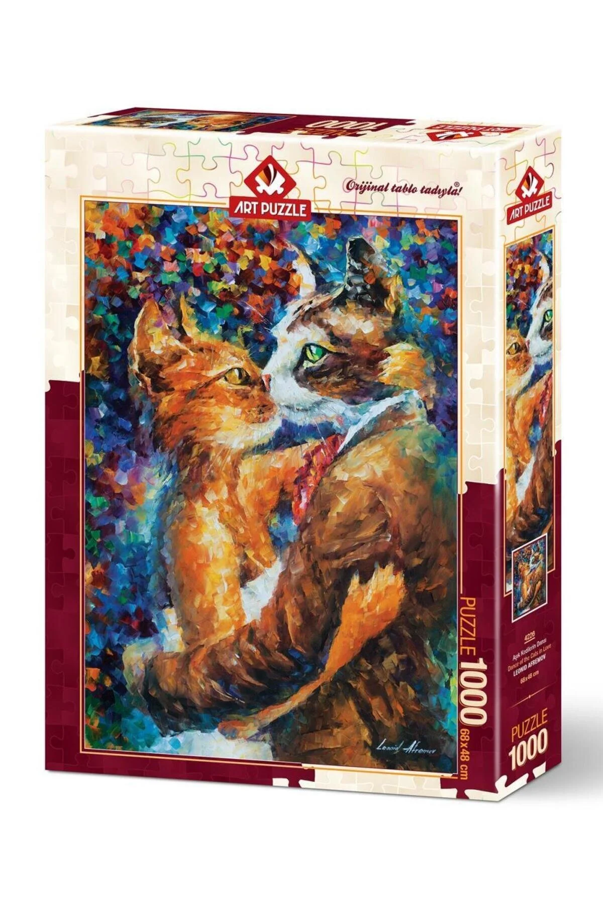 پازل 4226 رقص گربه های عاشق 1000 تکه از ترکیه Art Puzzle