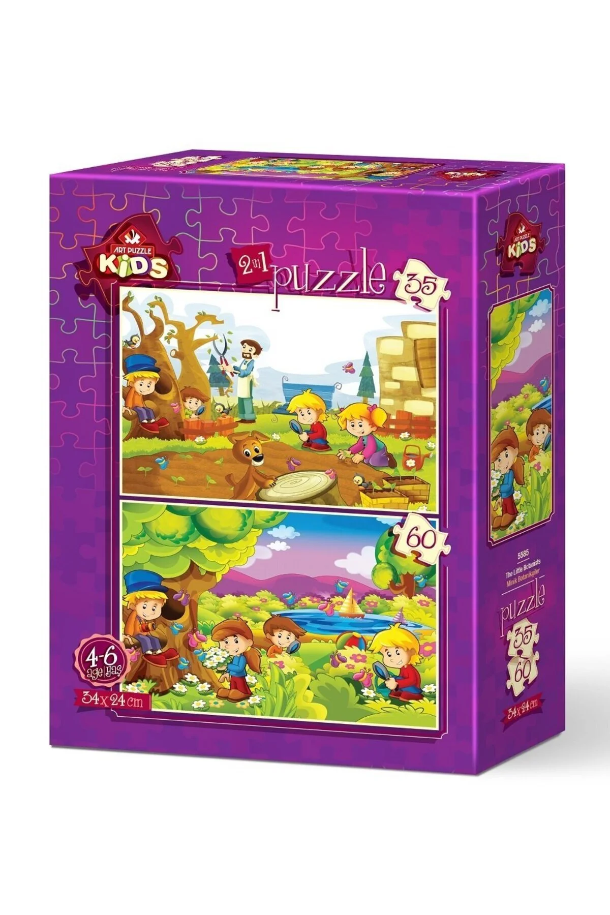 پازل ها و یاپبوزهای کودک 35 60 قطعه گیاه شناسی ریز اورجینال ارت Art Puzzle