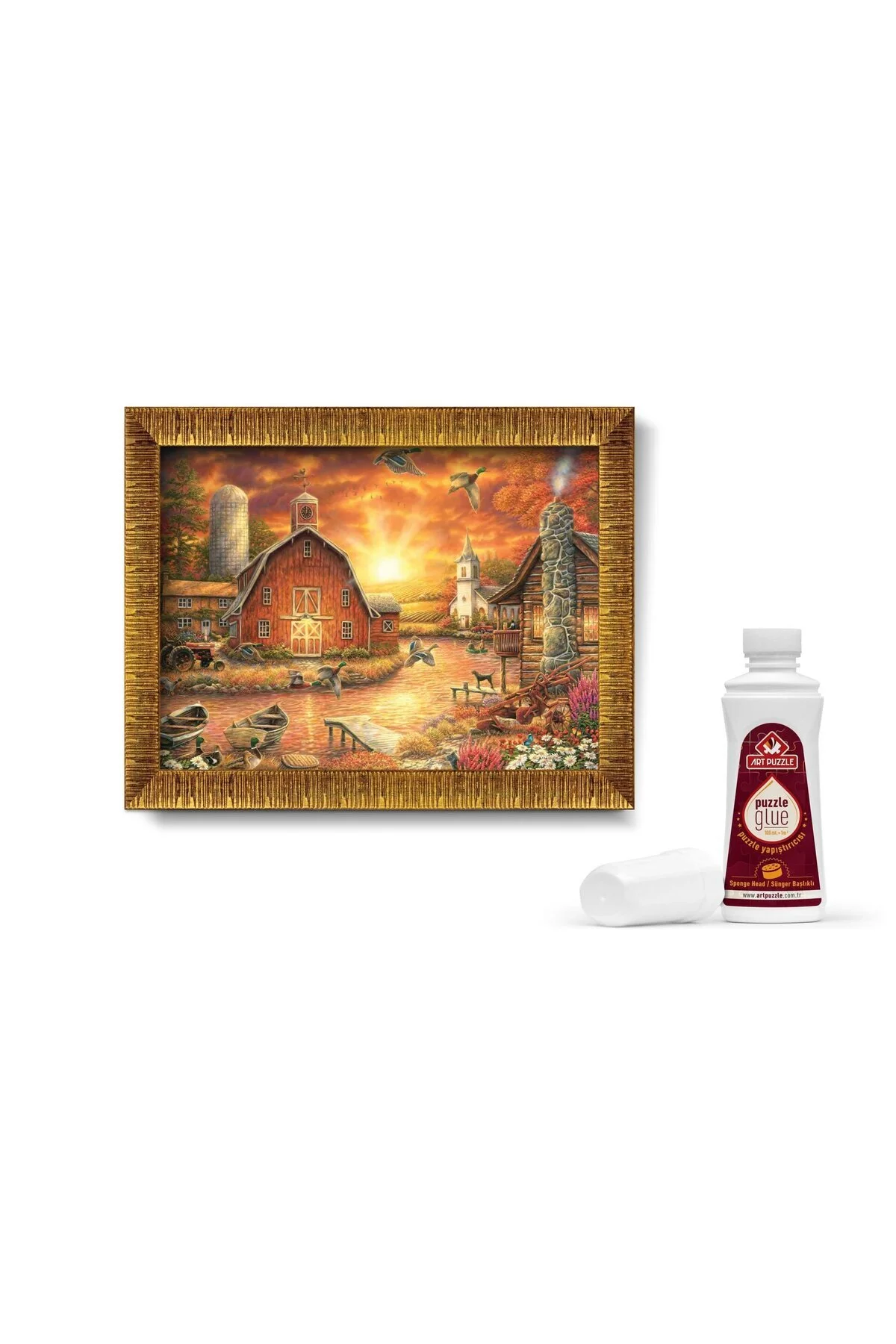 پازل 1000 تکه ای با قاب غروب از ترکیه Art Puzzle