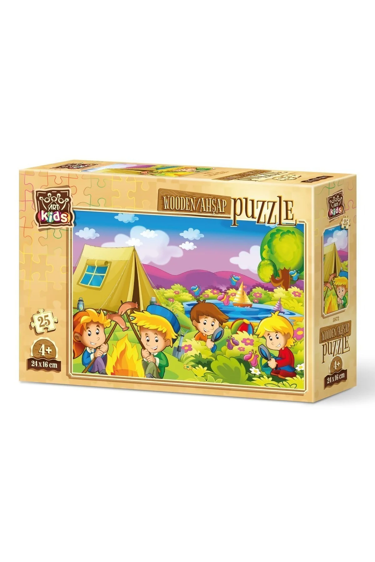 پازل بچه های هنری کنجکاو 25 قطعه چوبی اورجینال ارت Art Puzzle