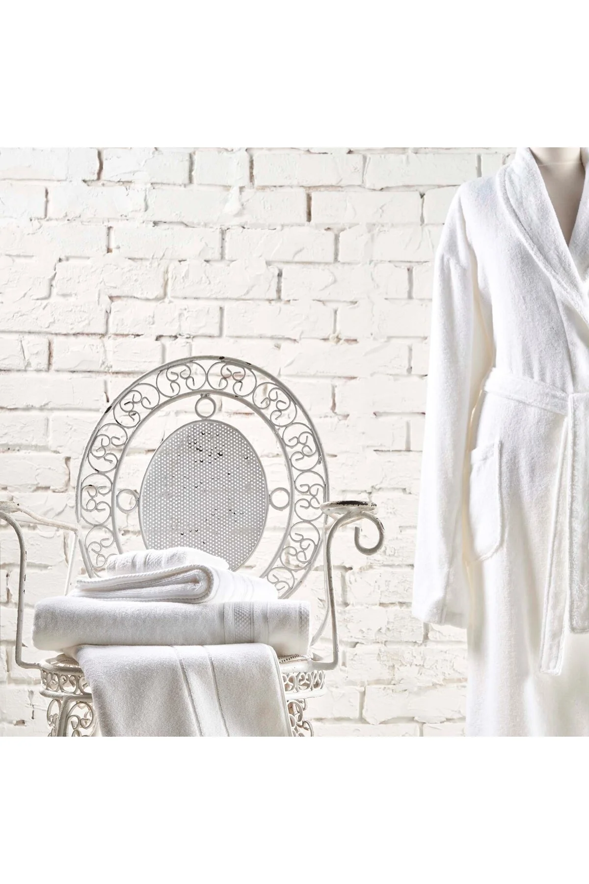 حوله سفید پنبه نرم سانتی متر دست Linens