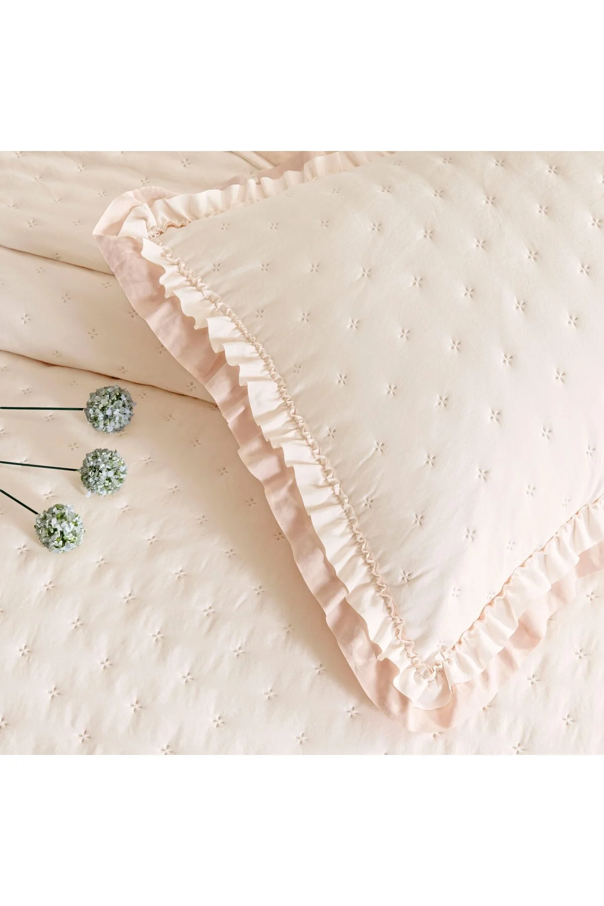 روتختی دو نفره صورتی پودر مجموعه دونفره اسکارلت Linens
