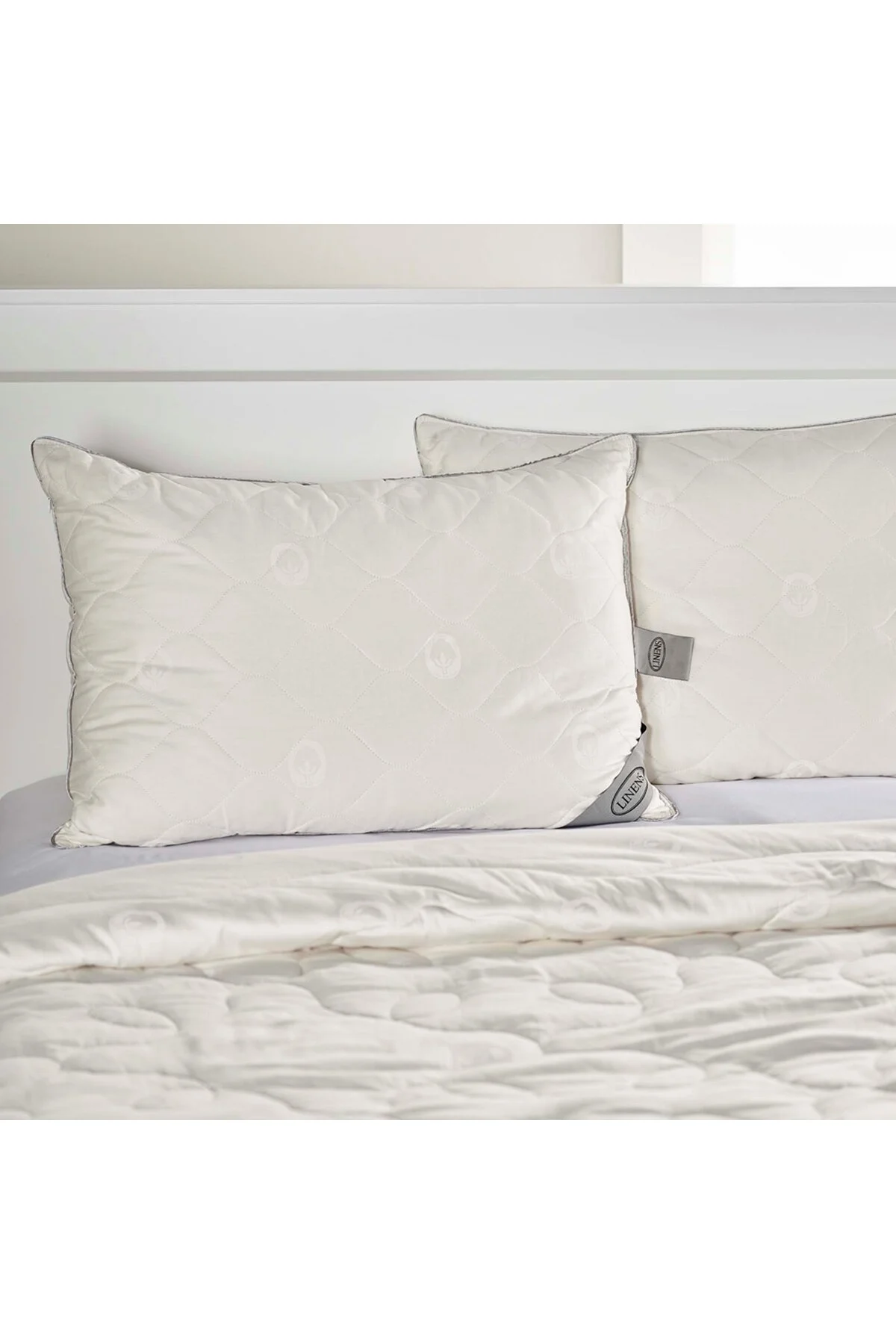 بالش سفید استاندارد پنبه کرکی اورجینال Linens
