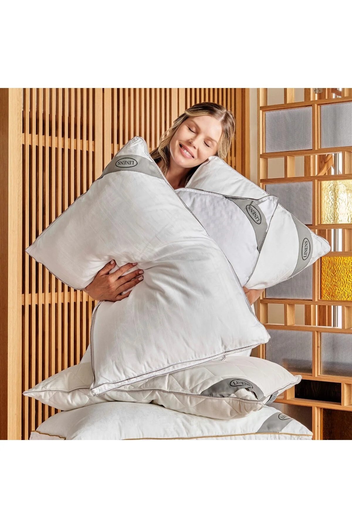 بالش سفید خرید استاندارد میکروژل هارمونی اورجینال Linens