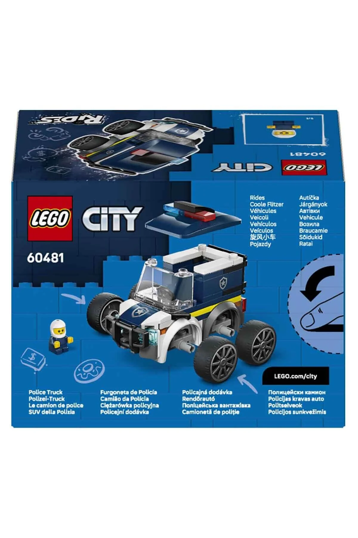اسباب بازی کامیون پلیس مدل 60481 با طراحی رنگی و جذاب لگو Lego
