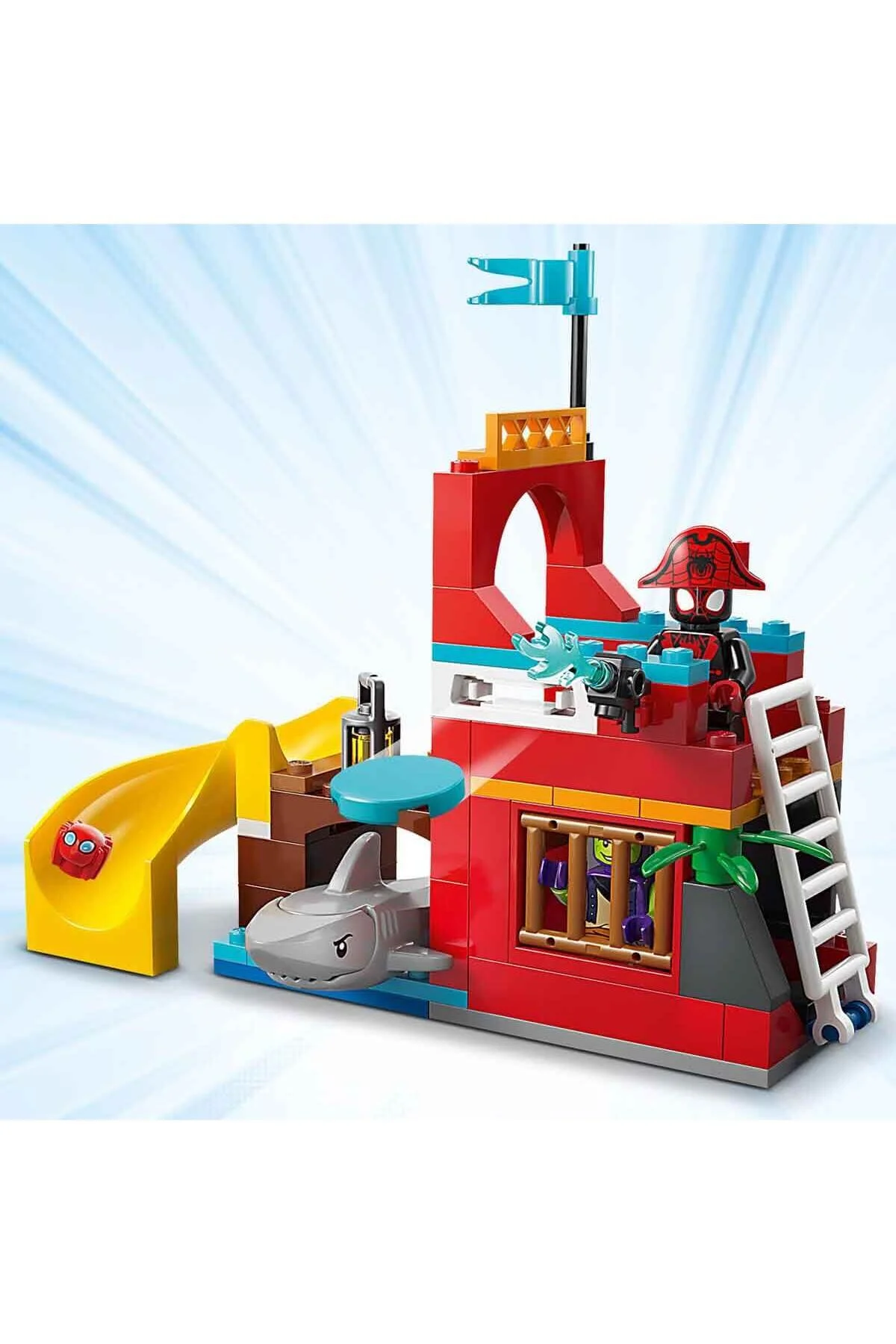 اسباب بازی مدل کشتی دزدان دریایی تیم اسپایدی رنگی لگو Lego