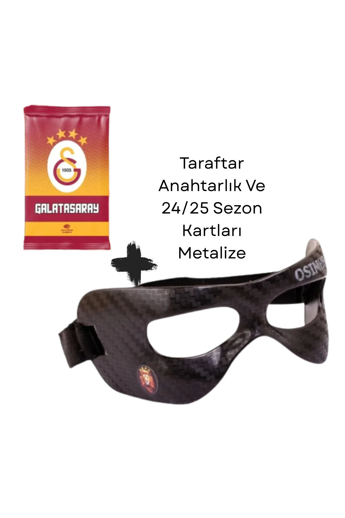 جلیقه کلید OSIMHEN MASK ELASTIC CARBON PATTERN CHILDREN 24 25 فصل با کارت سورپرایز HERALDİS