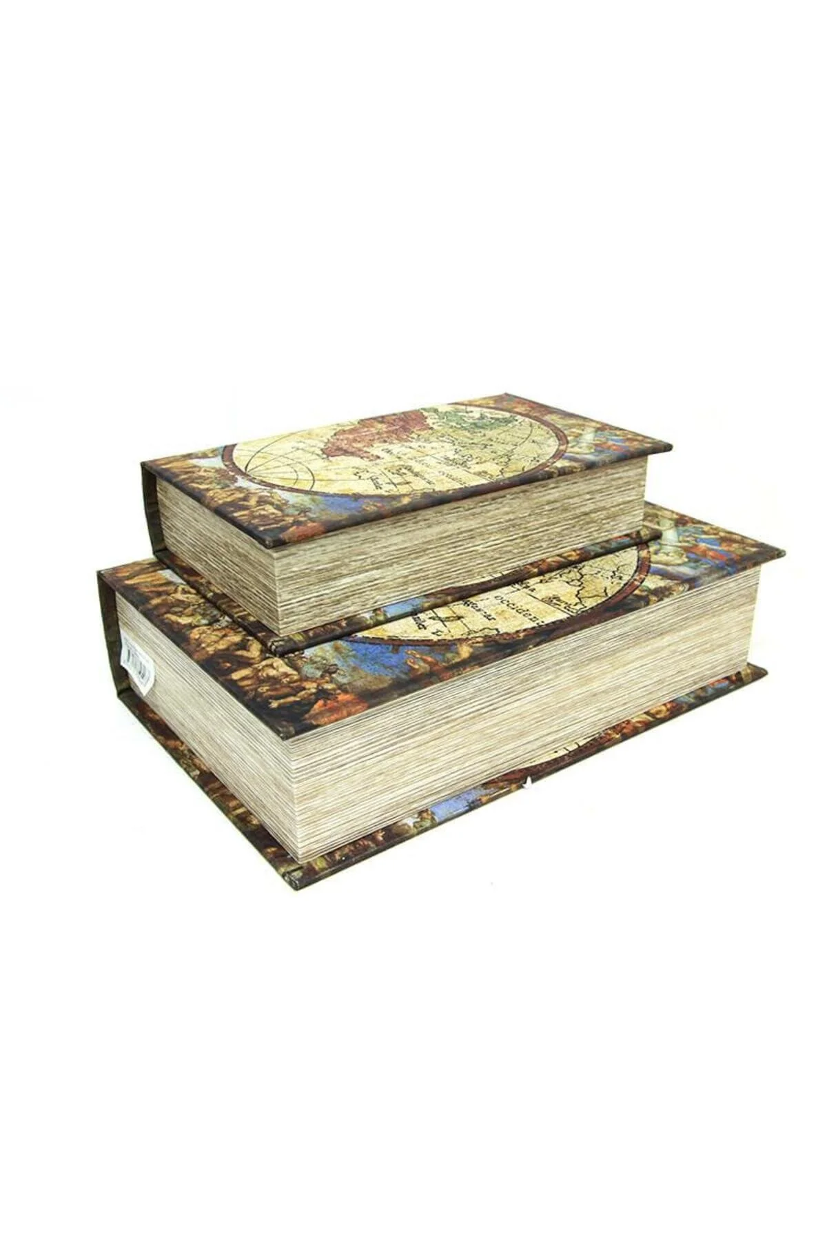 فیگور مجموعه نقشه جعبه کتاب 2 تایی هدیه تزئینی katre46