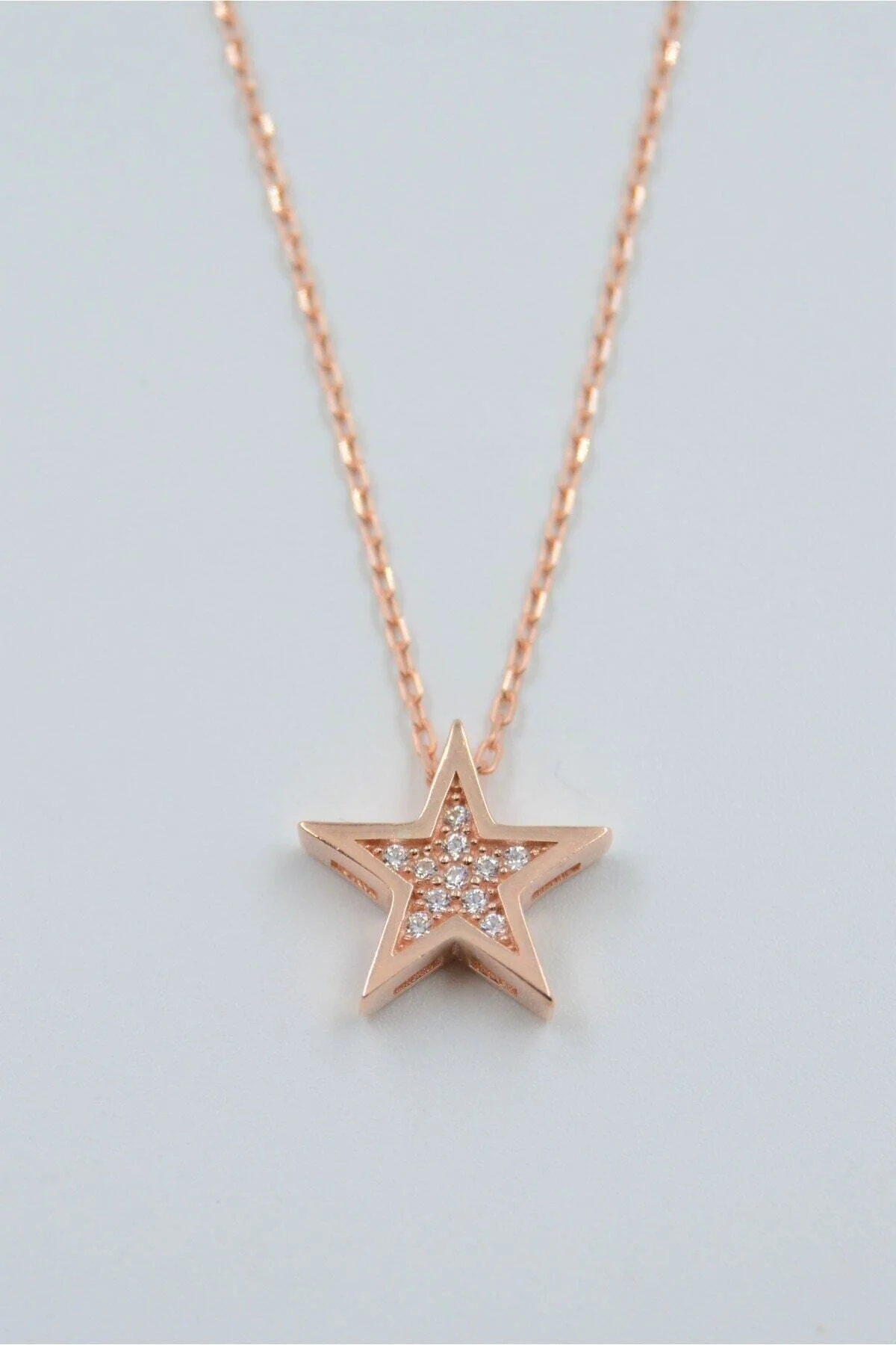 گردنبند نقره ای زنانه الگوی استار 925 زنان استرلینگ سواروسکی اورجینال Swarovski