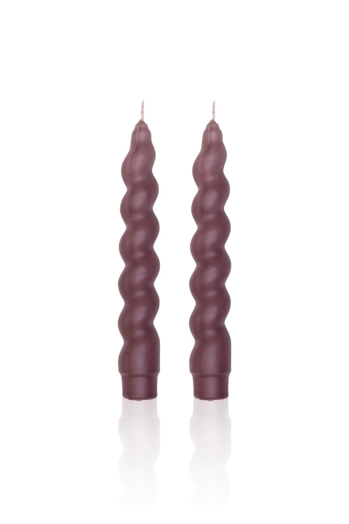 شمع و چراغ BURGU CANDLESTICK 2 مجموعه MINK 17 سانتی متر The Mia