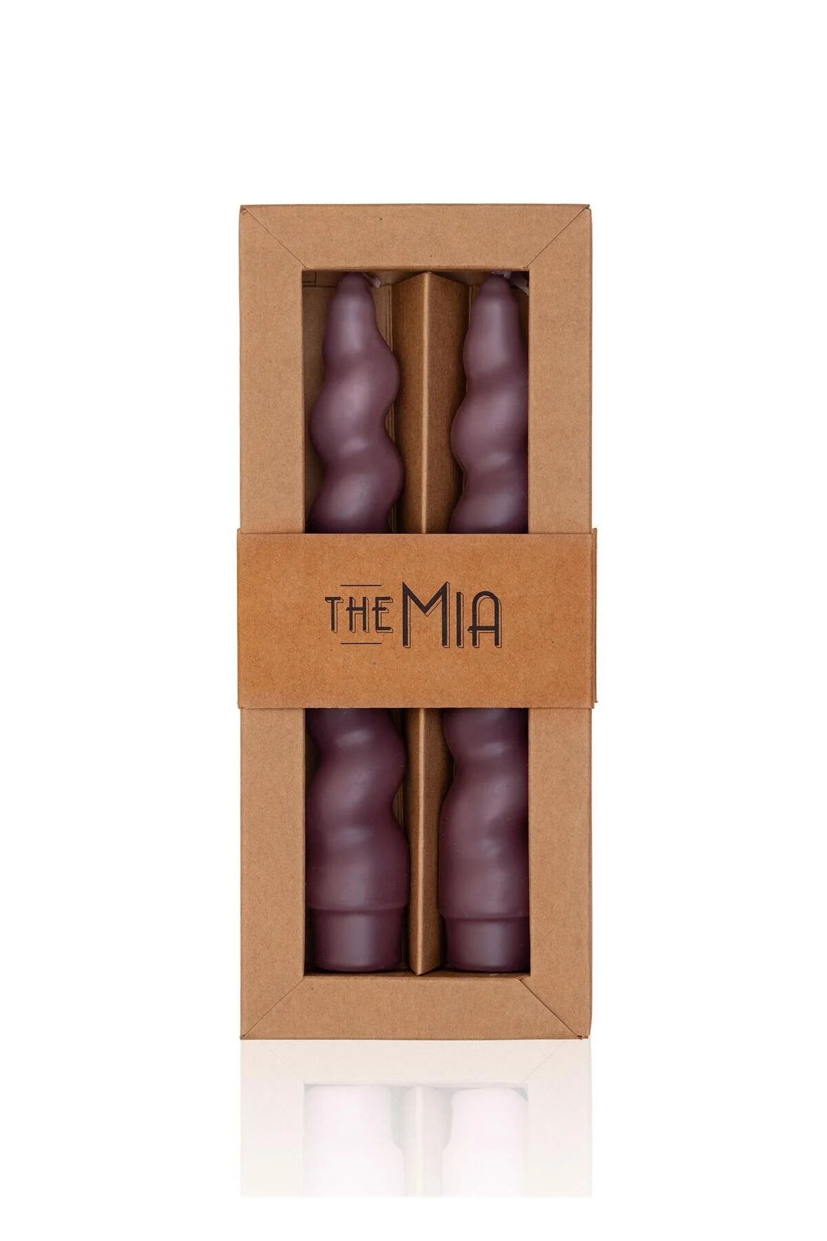 شمع و چراغ BURGU CANDLESTICK 2 مجموعه MINK 17 سانتی متر The Mia