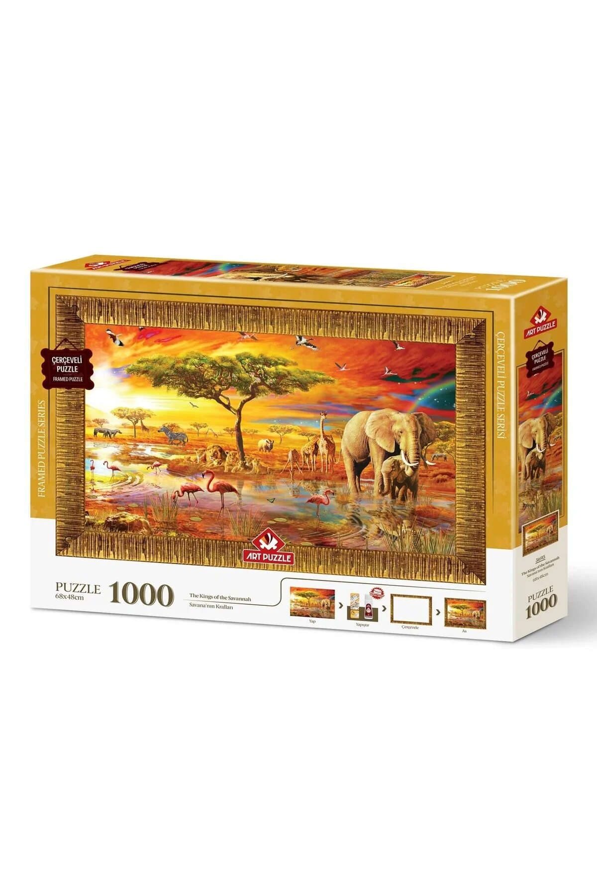 پازل قاب 1000 تکه KINGS OF THE SAVANNA از ترکیه Art Puzzle
