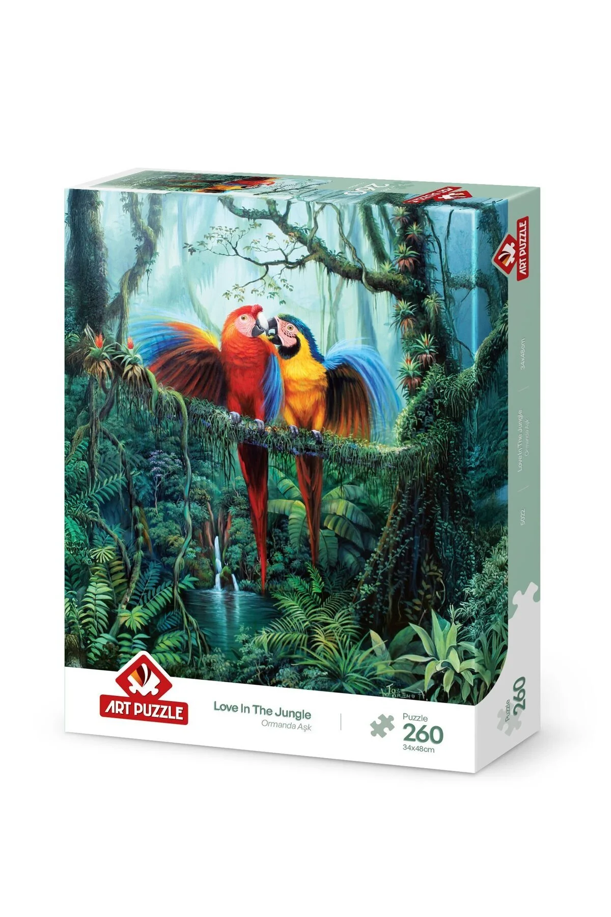 پازل ها و یاپبوزهای کودک 260 قطعه عشق در جنگل 5022 اورجینال ارت Art Puzzle