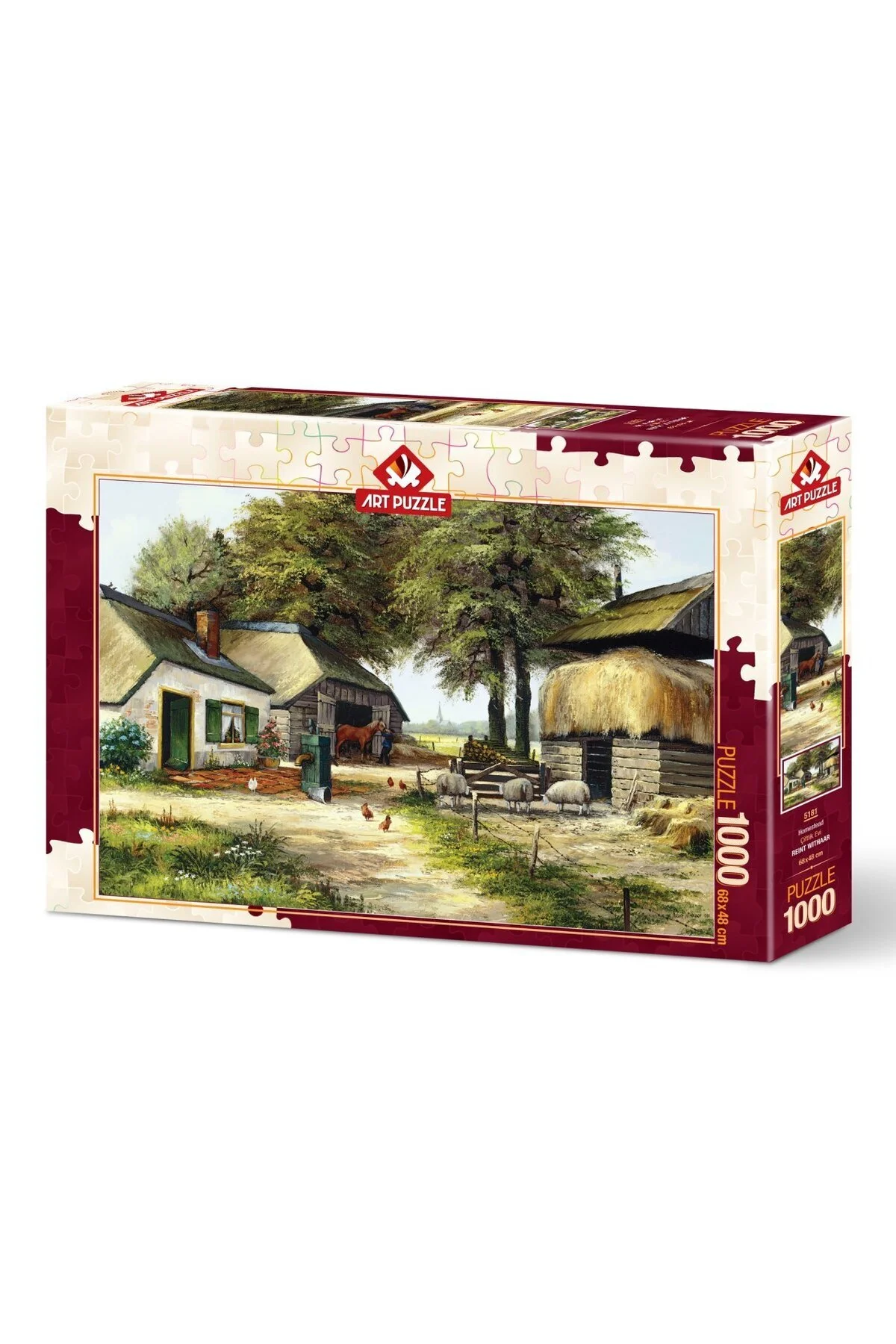 پازل 5181 خانه مزرعه هنری 1000 قطعه از ترکیه Art Puzzle
