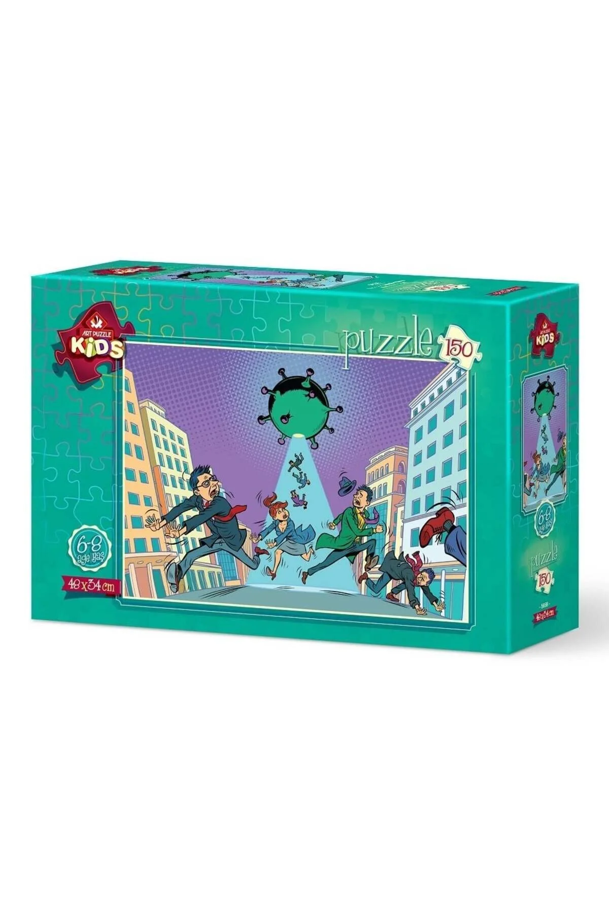پازل ها و یاپبوزهای کودک دخترانه پسرانه بچگانه ART CHILD PUZZLE VIRUS ESCATE 150 قطعه اورجینال ارت Art Puzzle