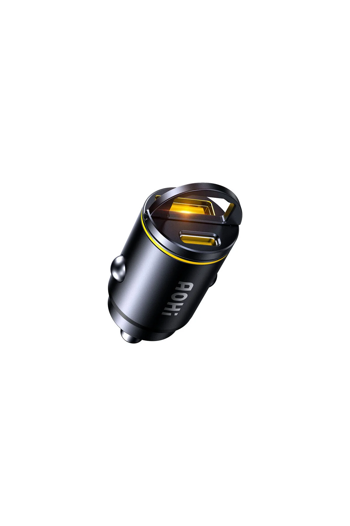 شارژر خودرو شارژ SUPERAUTO 2 بندر PD 45W TYPE C و USB A ورودی 30W سریع سبک تر Aohi