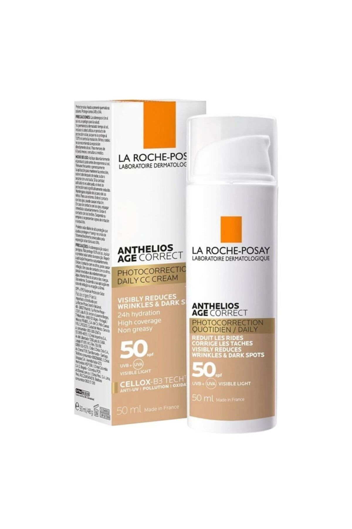 La Roche Posay کرم ضدآفتاب Anthelios Age Correct SPF50 با رنگ 50 میلی‌لیتر