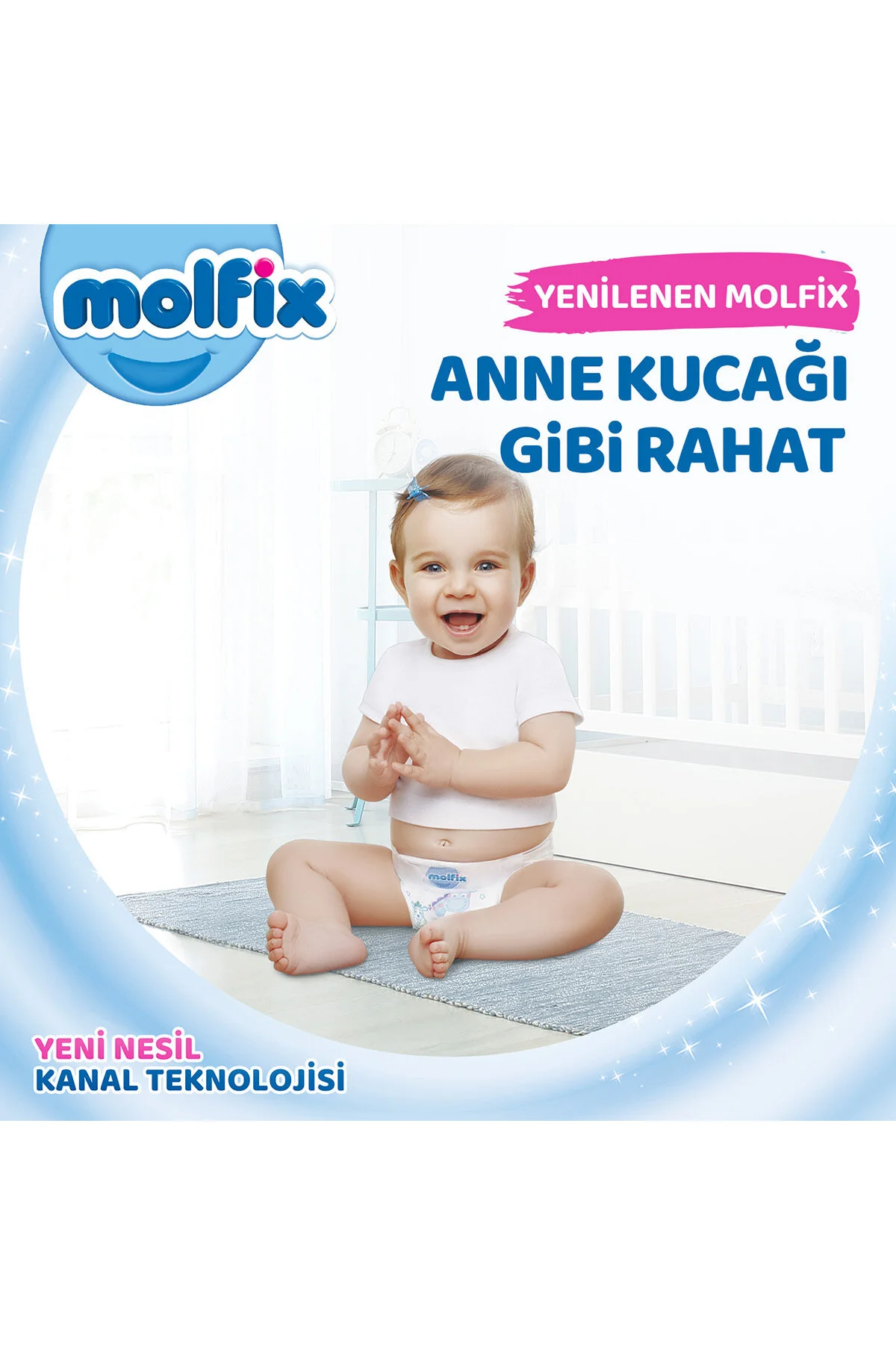 پوشک بچه سایز 3 MIDI ADVANTAGEOUS بسته 204 عددی اورجینال Molfix