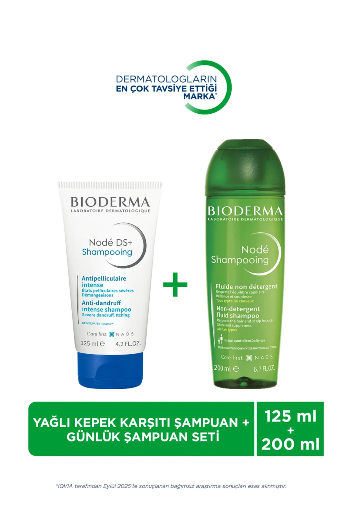 ست مراقبت مو مردانه و زنانه نود سبوس روغنی مواد شوینده موثر مجموعه شامپو از Bioderma