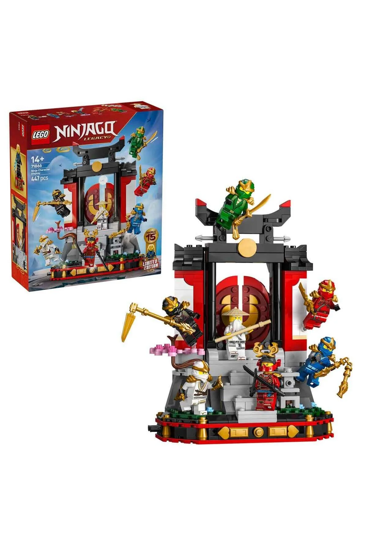 مدل نمایش شخصیت نینجا NINJAGO 15 سالگرد رنگی لگو Lego