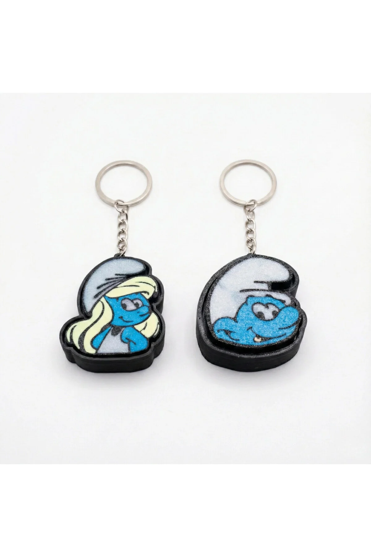 جلیقه کلید جاکلیدی فیجت با موضوع SMURFS و SMURFETTE PUSH STRESS TOY Atatuğ Hediyelik
