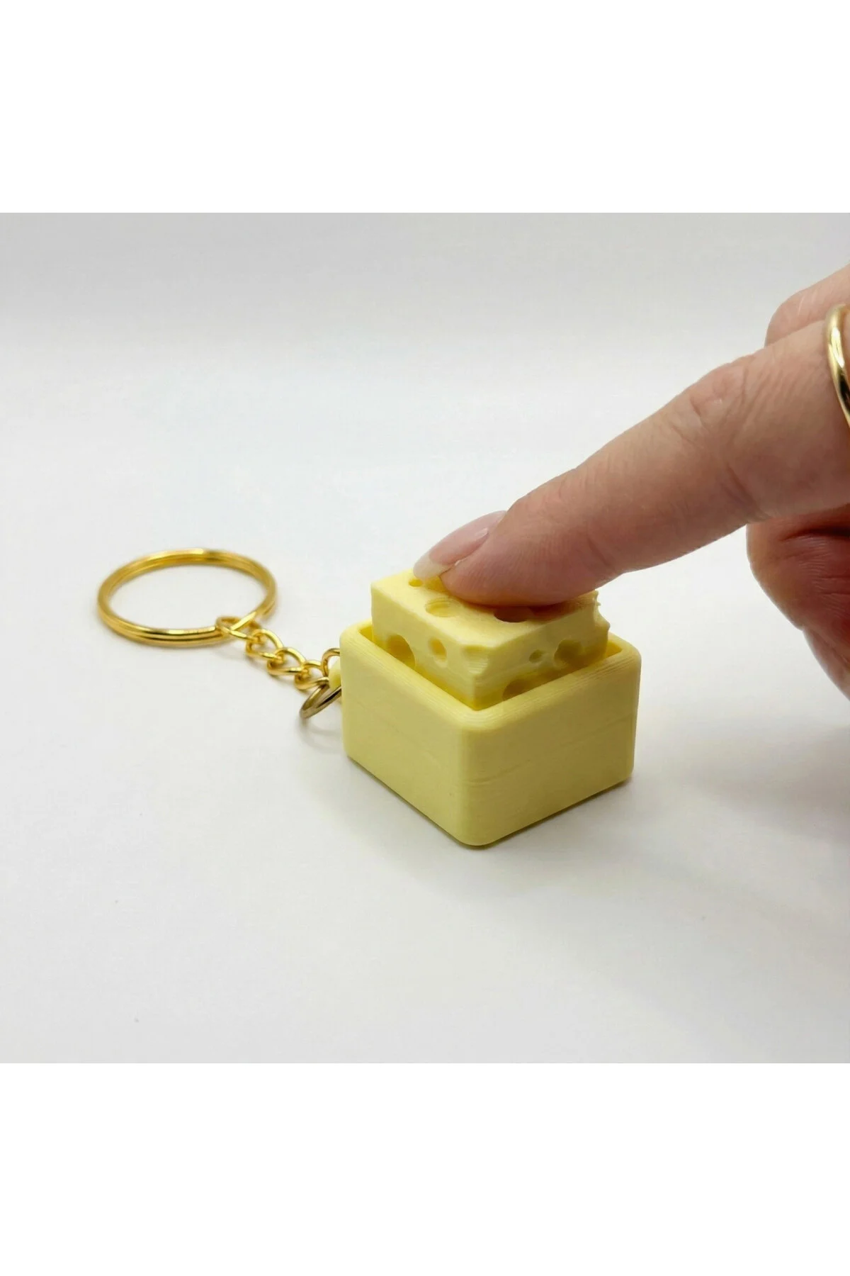 جلیقه کلید جاکلیدی SWITCH CHEESE FIDGET MECHANICAL CLICK STRESS RELIEF TOY Atatuğ Hediyelik