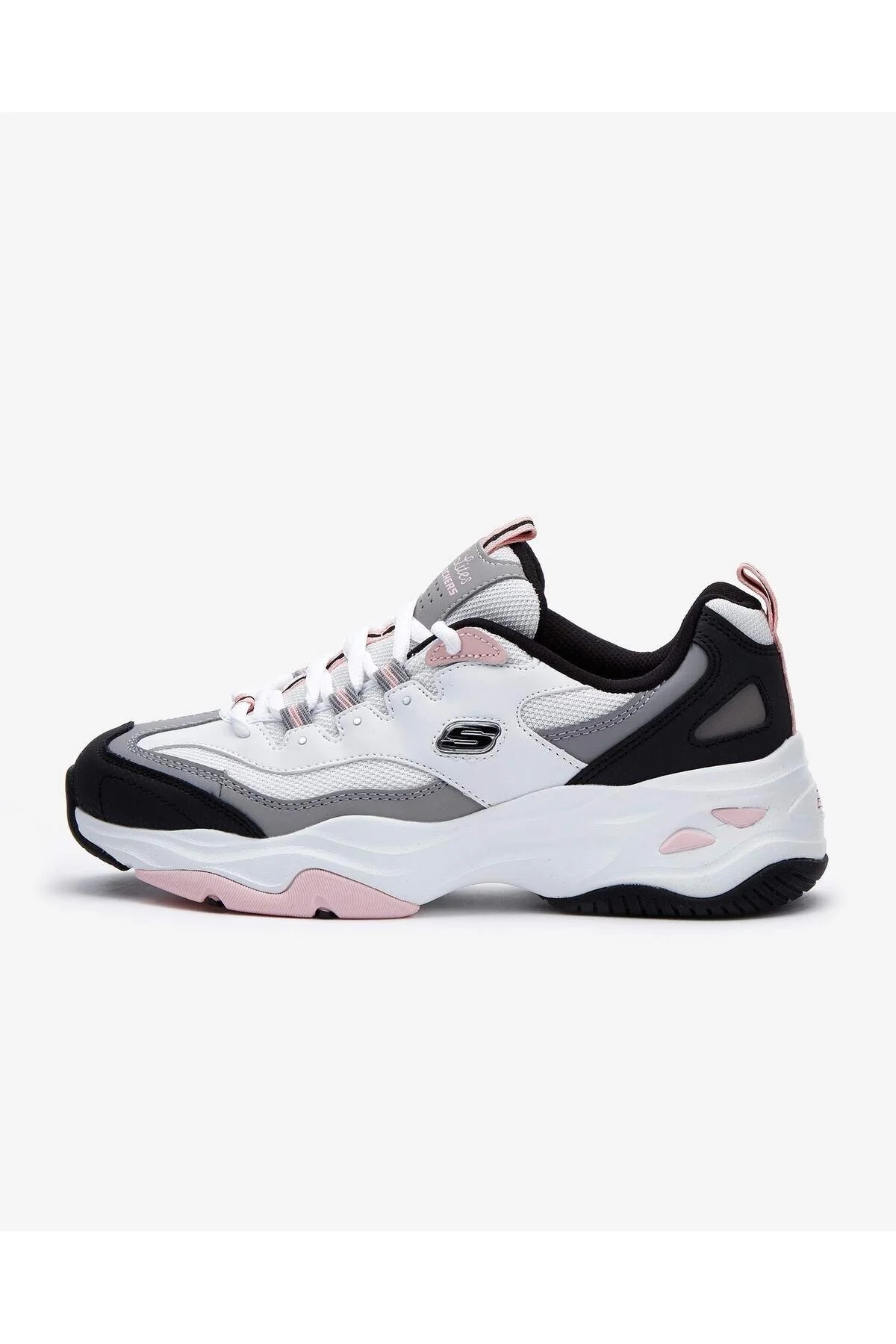 کفش پیاده روی چند رنگ زنانه D'Lites 4.0 Diva 149492 WBPK ورزشی سفید Skechers