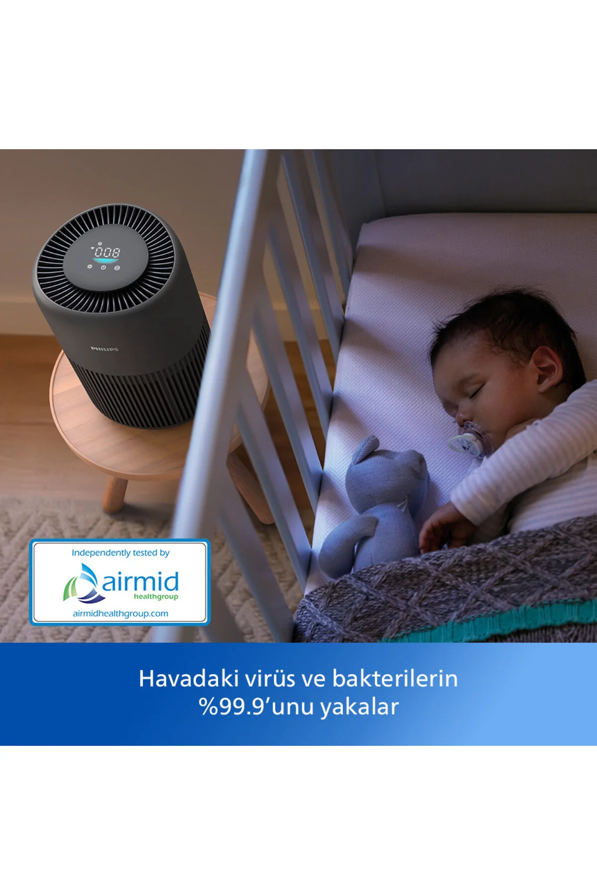 تصفیه کننده هوا دستگاه سری 900 موثر تا 65 متر مربع فیلتر هپا 3 لایه AC0951 13 اورجینال Philips