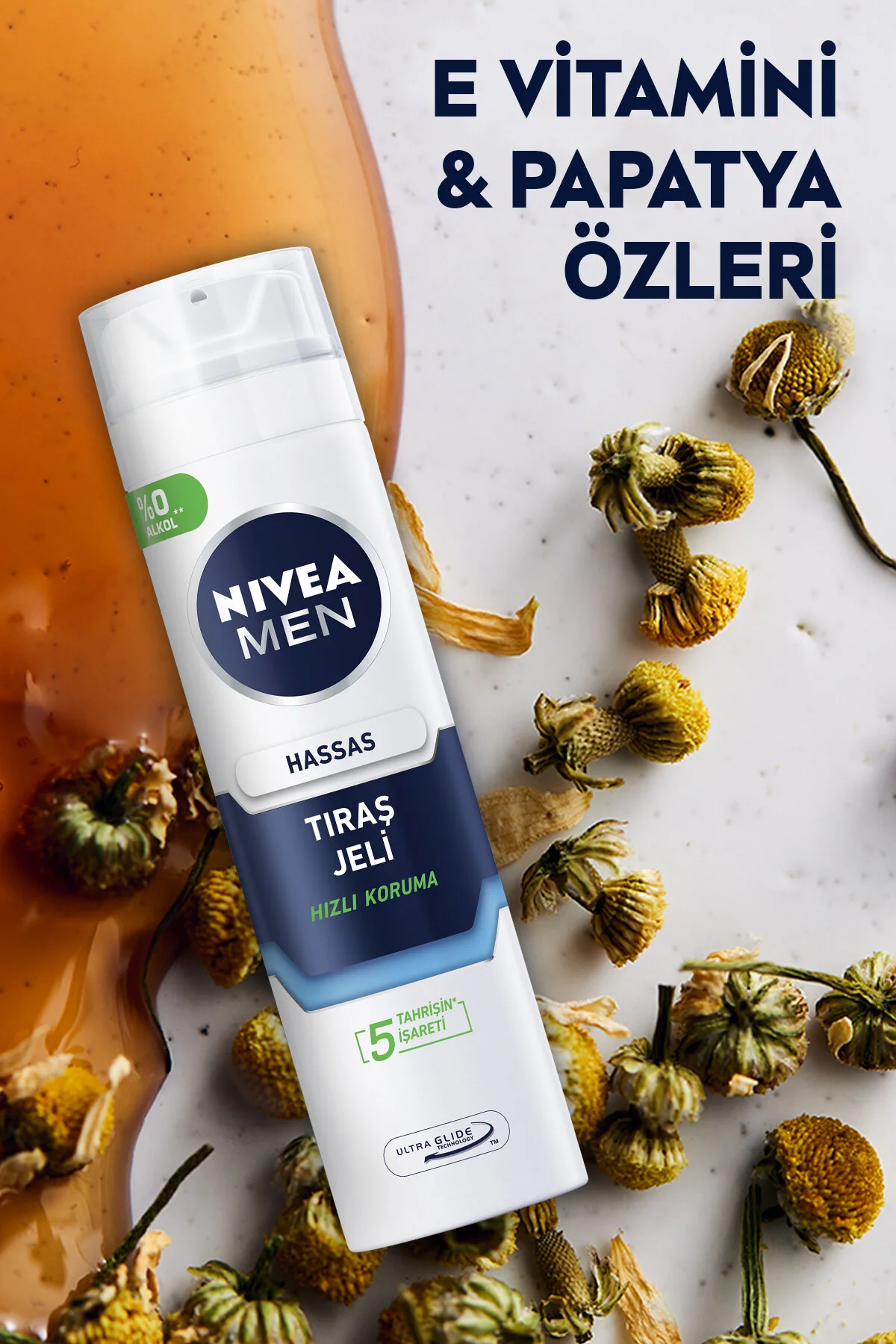 ژل اصلاح مردانه 250 میلی‌لیتری مناسب پوست‌های حساس با خاصیت جلوگیری از سوزش و قرمزی نیوآ Nivea