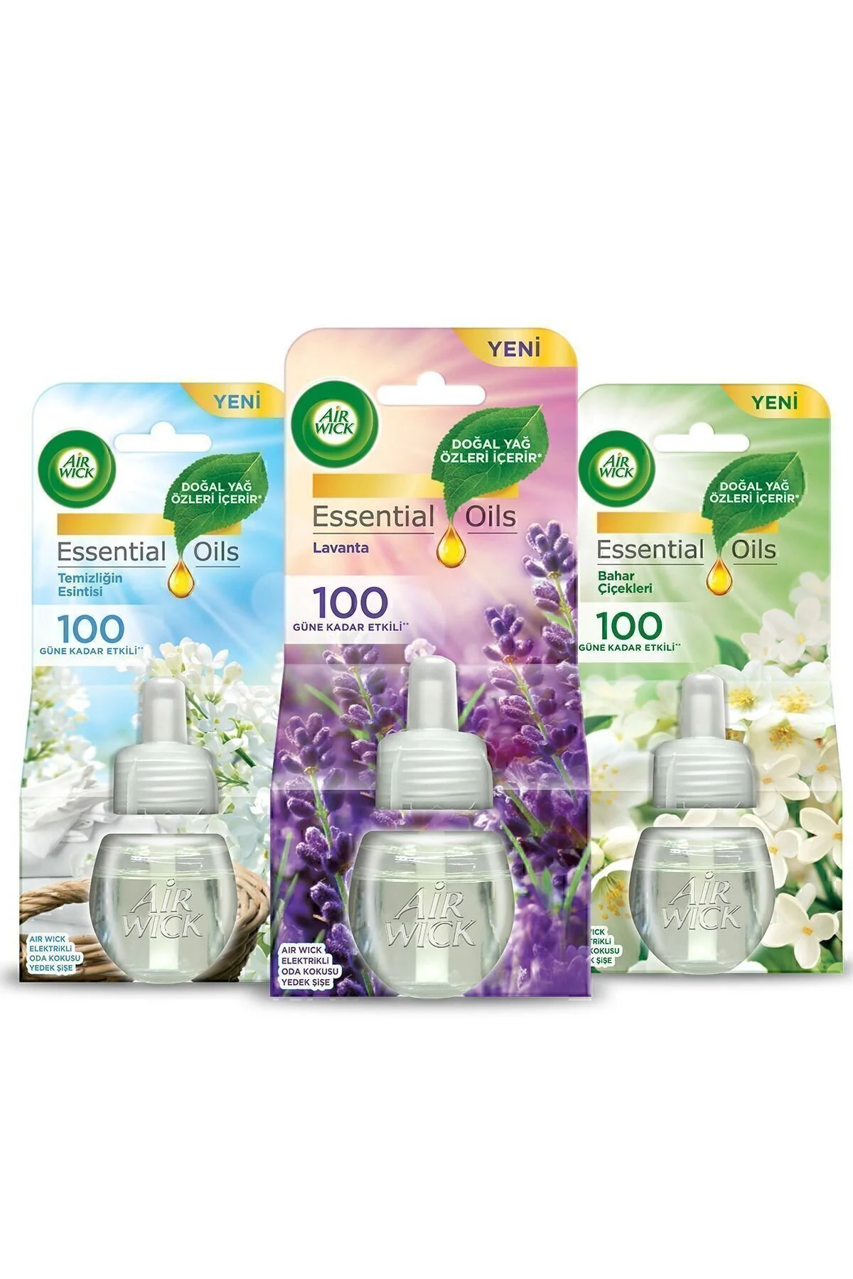 بوگیر و تصفیه کننده هوا مجموعه بوی اتاق برقی بطری یدکی X 3 قطعه Air Wick