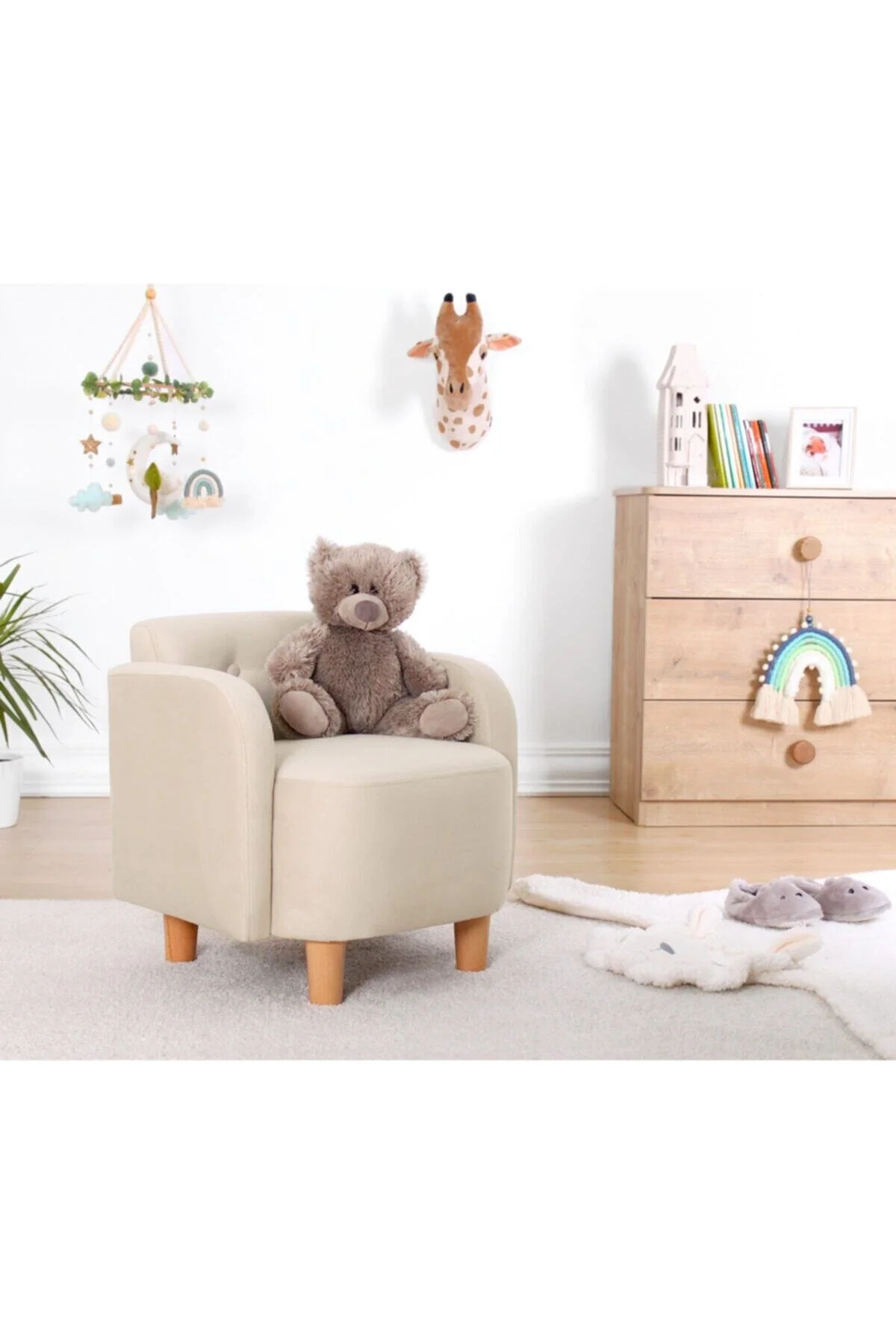 صندلی و مبل اتاق نوزاد کرم بچه های VOLIE Lorence Home