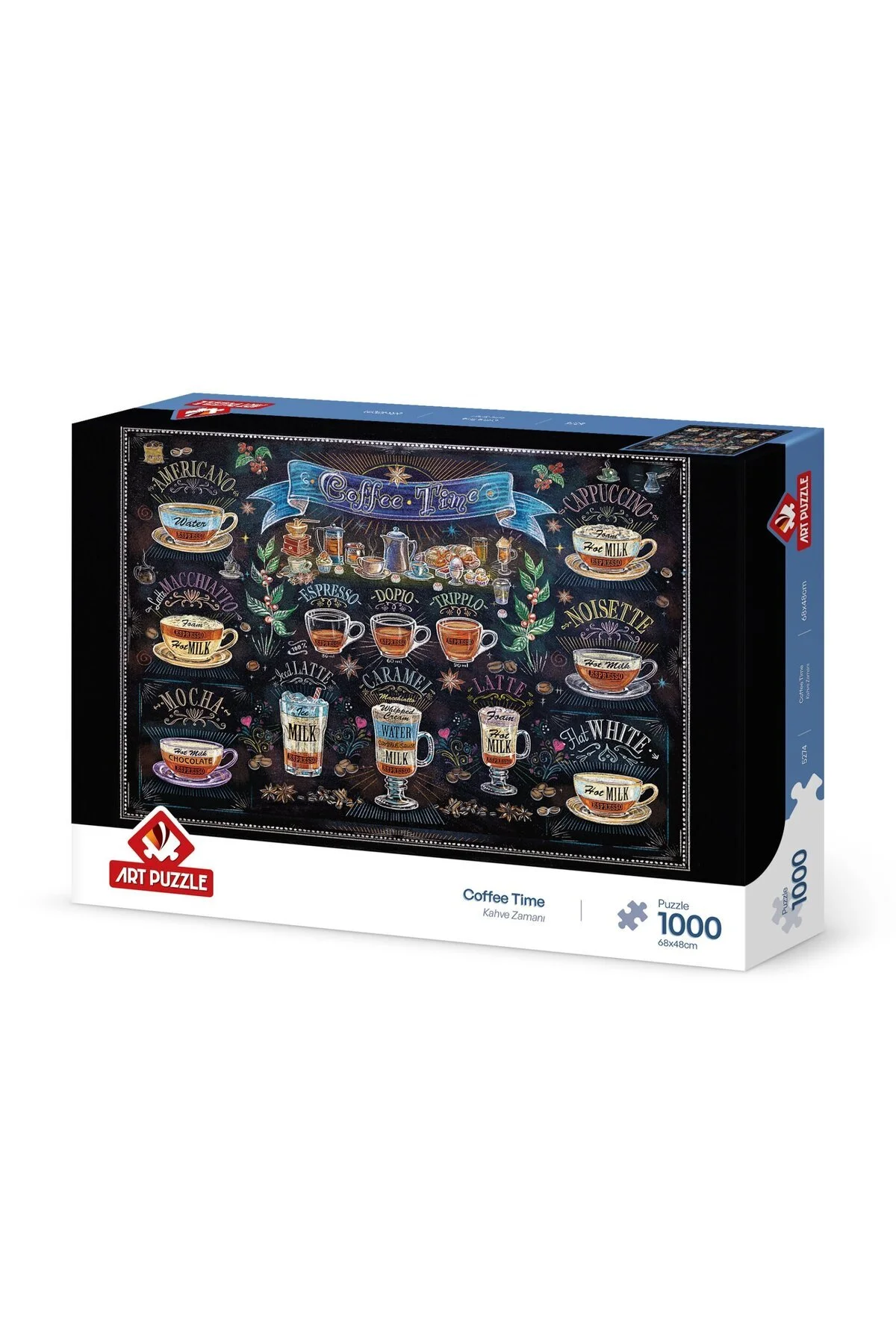 پازل 1000 عددی تایم قهوه از ترکیه Art Puzzle