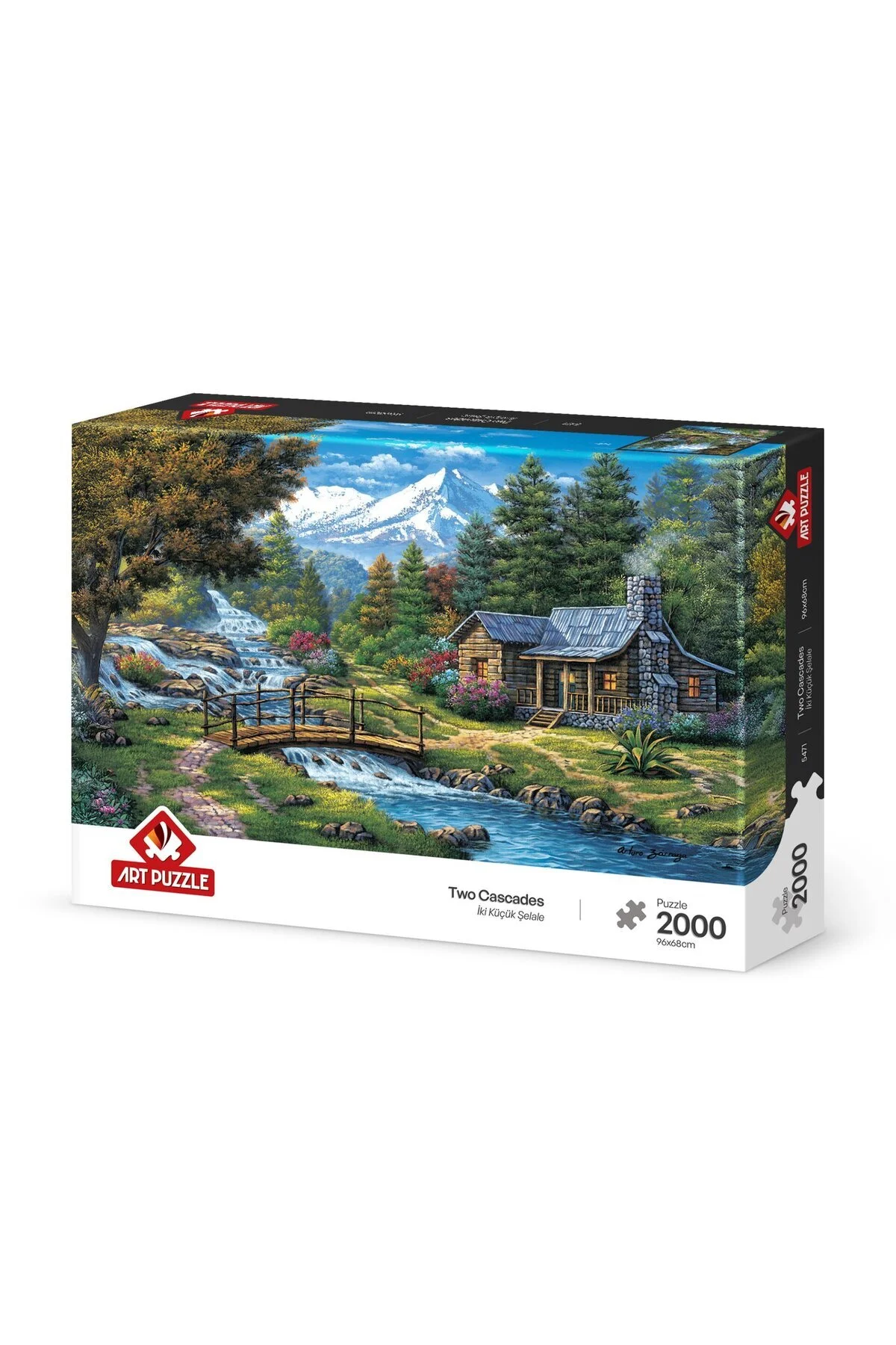 پازل 2000 تکه TWO LITTLE WATERFALLS Art Puzzle