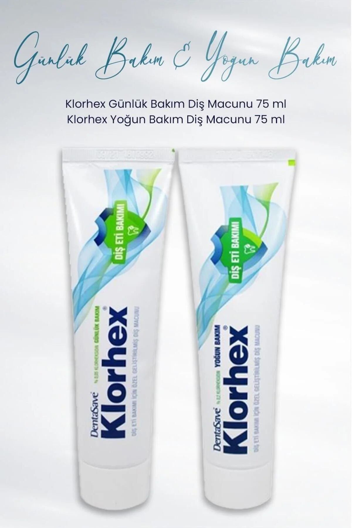 خمیردندان خمیر دندان KLORHEX INTENSIVE CARE 75 ML و DAILY اورجینال Dentasave
