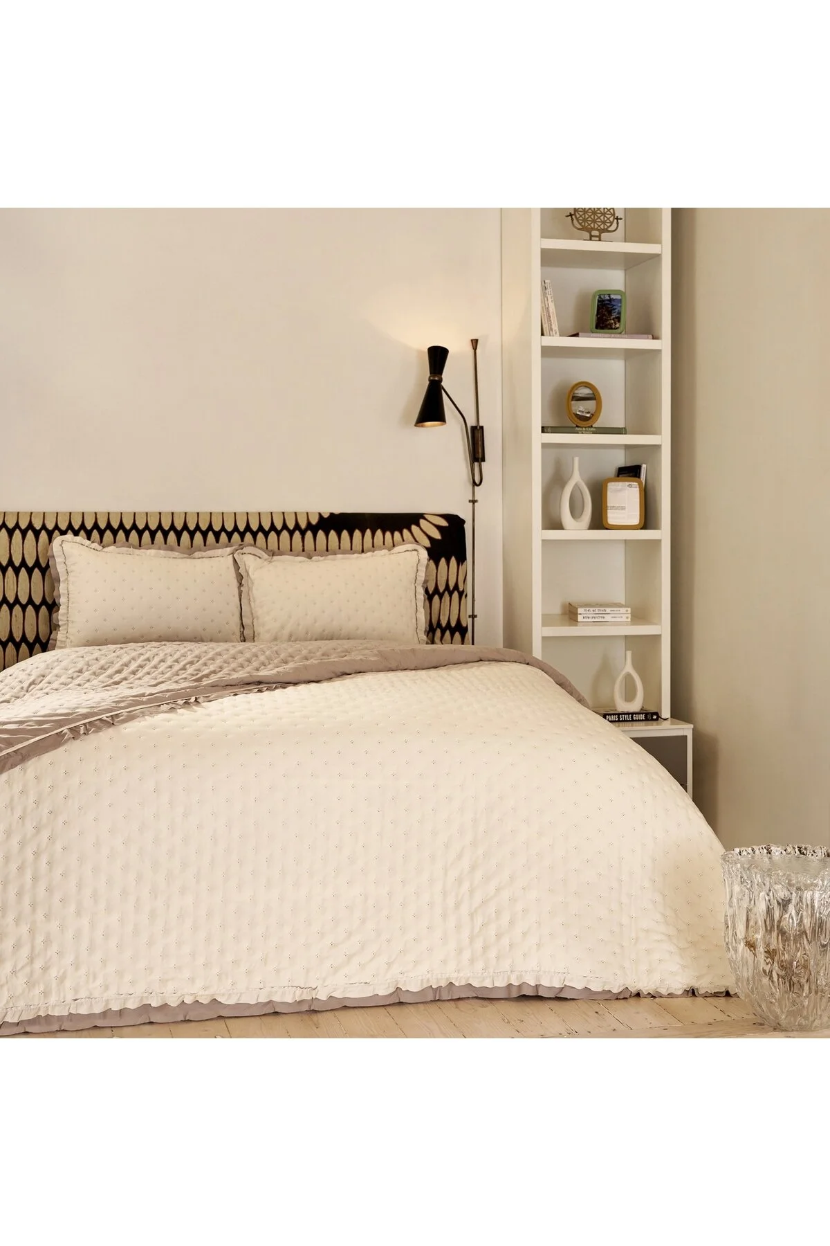 روتختی دو نفره سفید پوشش دونفره اسکارلت اورجینال Linens
