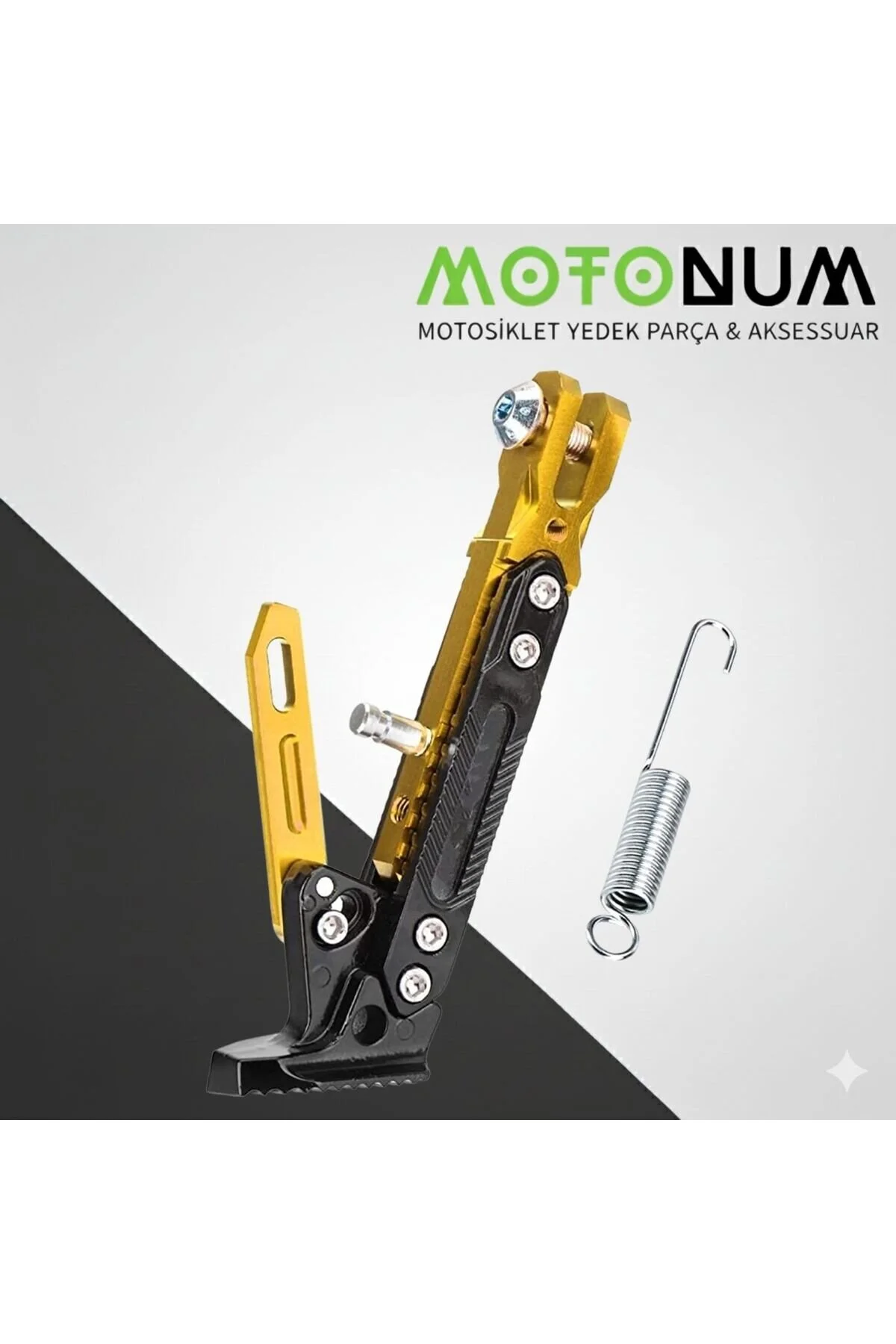 کیفیت بالا و طراحی مدرن: کیت پشتیبانی جانبی موتورسیکلت Altai F1 Max Pro با جزئیات زرد Motonum