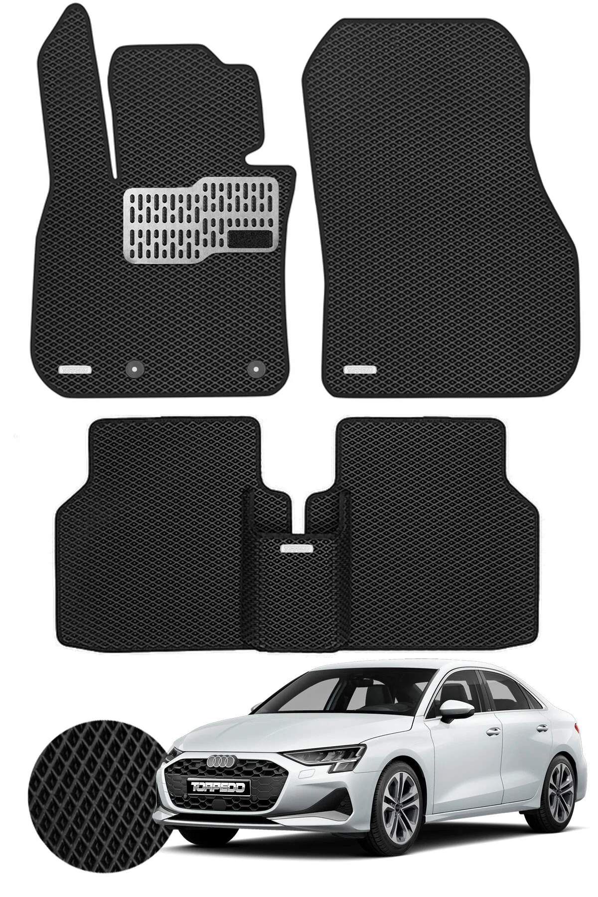 پادری خودرو مدل Audi A3 2020 و بعد از آن با طراحی خاص و کیفیت بالا TORPEDO