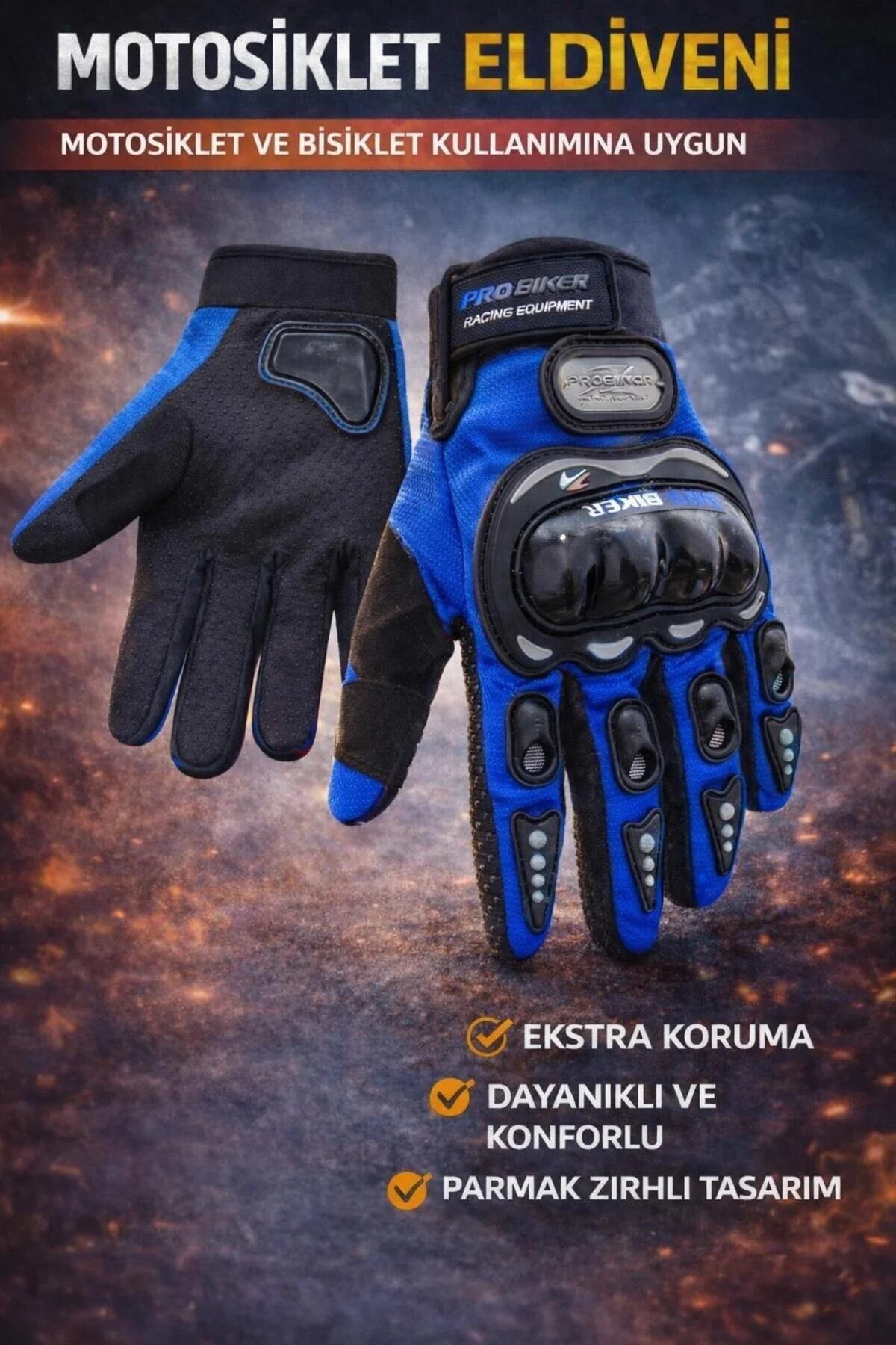 دستکش موتورسیکلت مردانه و زنانه موتور سیکلت RED BONE PROTECTED UNISEX MOTORCYCLE CYCLING GLOVES BELCO-TECH