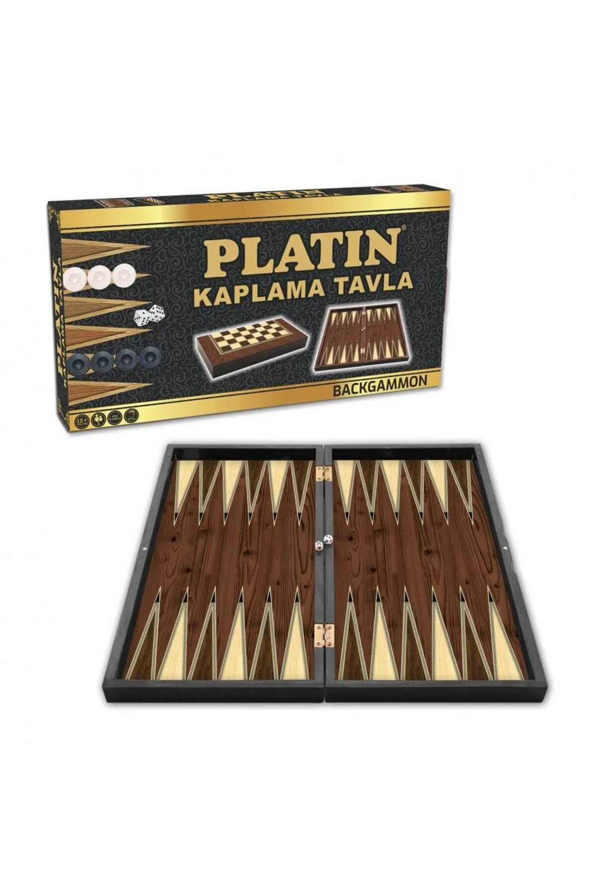 تخته نرد 1020371 پلاتین BIG BACKGAMMON اورجینال Star Oyun