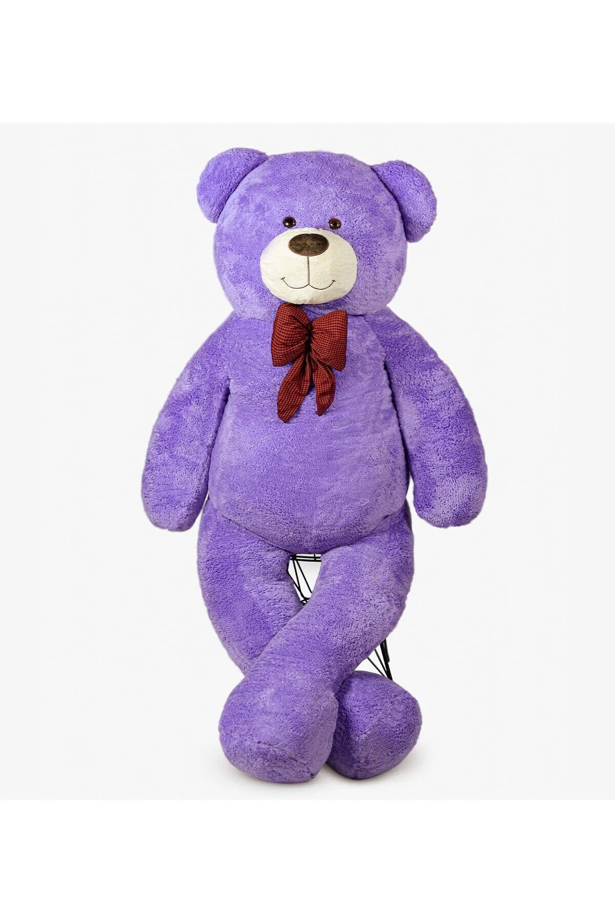 اسباب بازی های پشمی خرس عروسکی بزرگ 200 سانتی متری با پاپیون 100% محلی Bora Toys