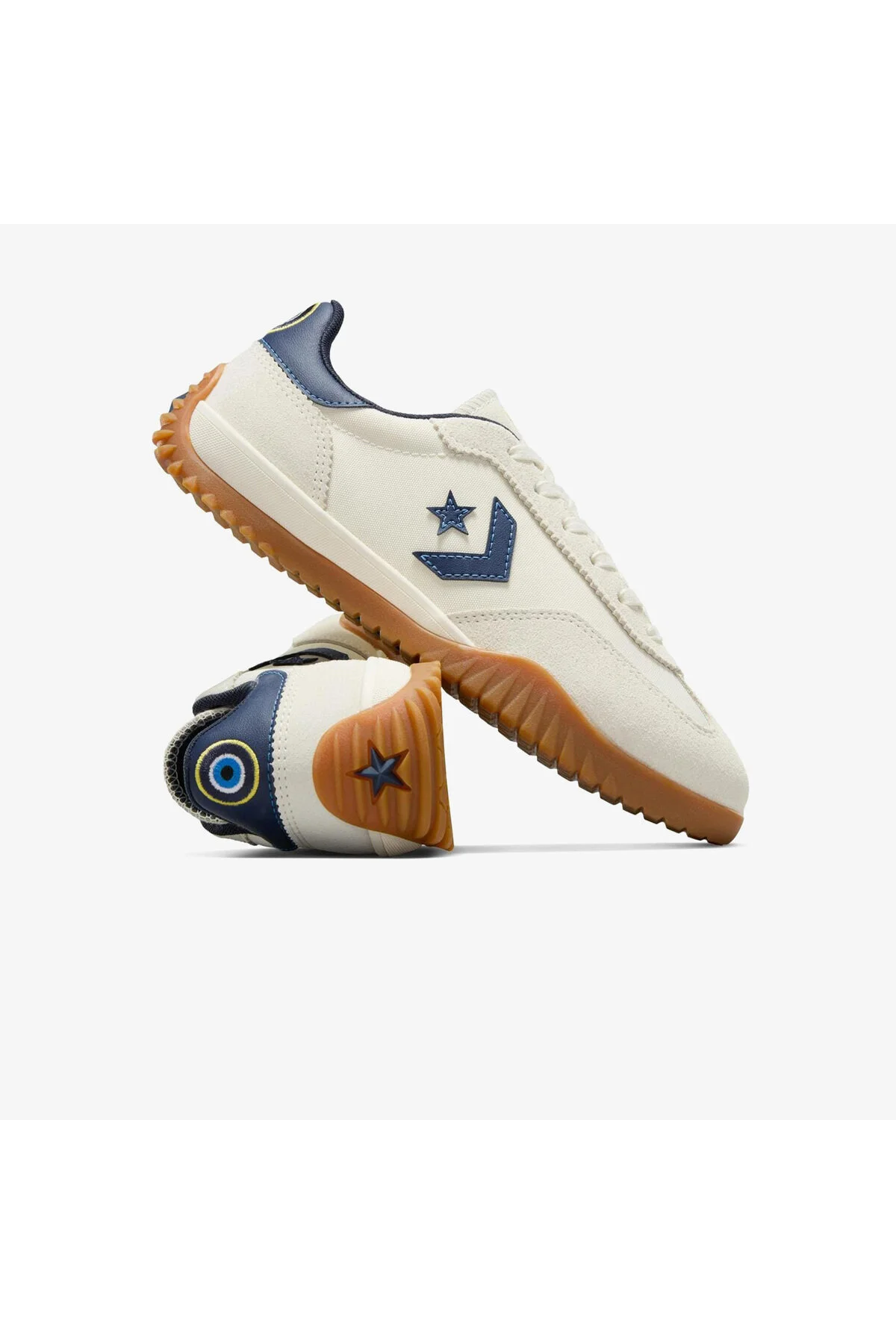 اسنیکر X کفش ورزشی جیر بژ یونیسکس EVIL EYE RUN STAR TRAINER کانورس Converse