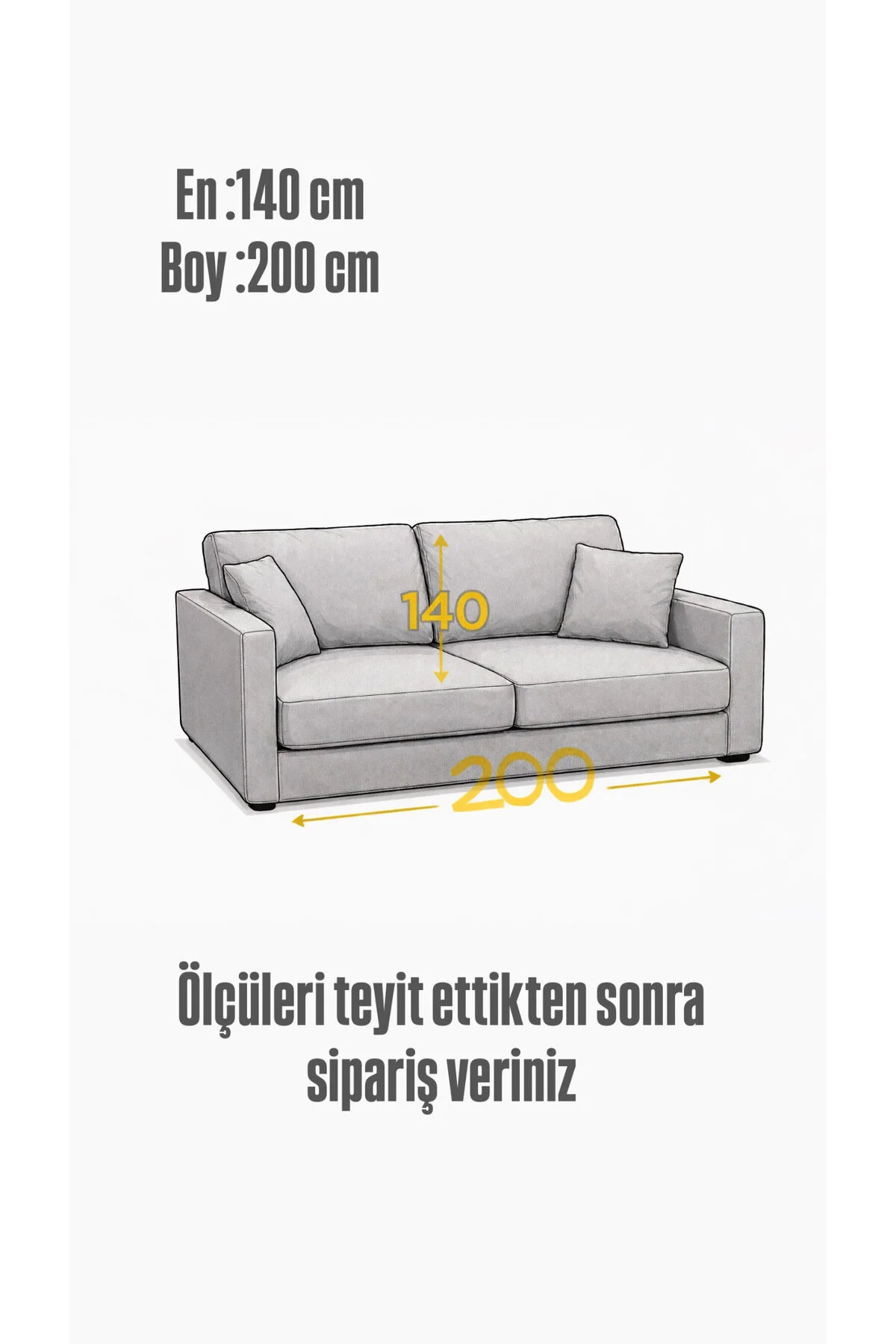 روکش مبل صندلی دوست داشتنی پوشش اثاثه یا لوازم داخلی TASSEL FREE BACK AND SEATING COVER 140X200 سانتی متر DESİGNBYASYAA