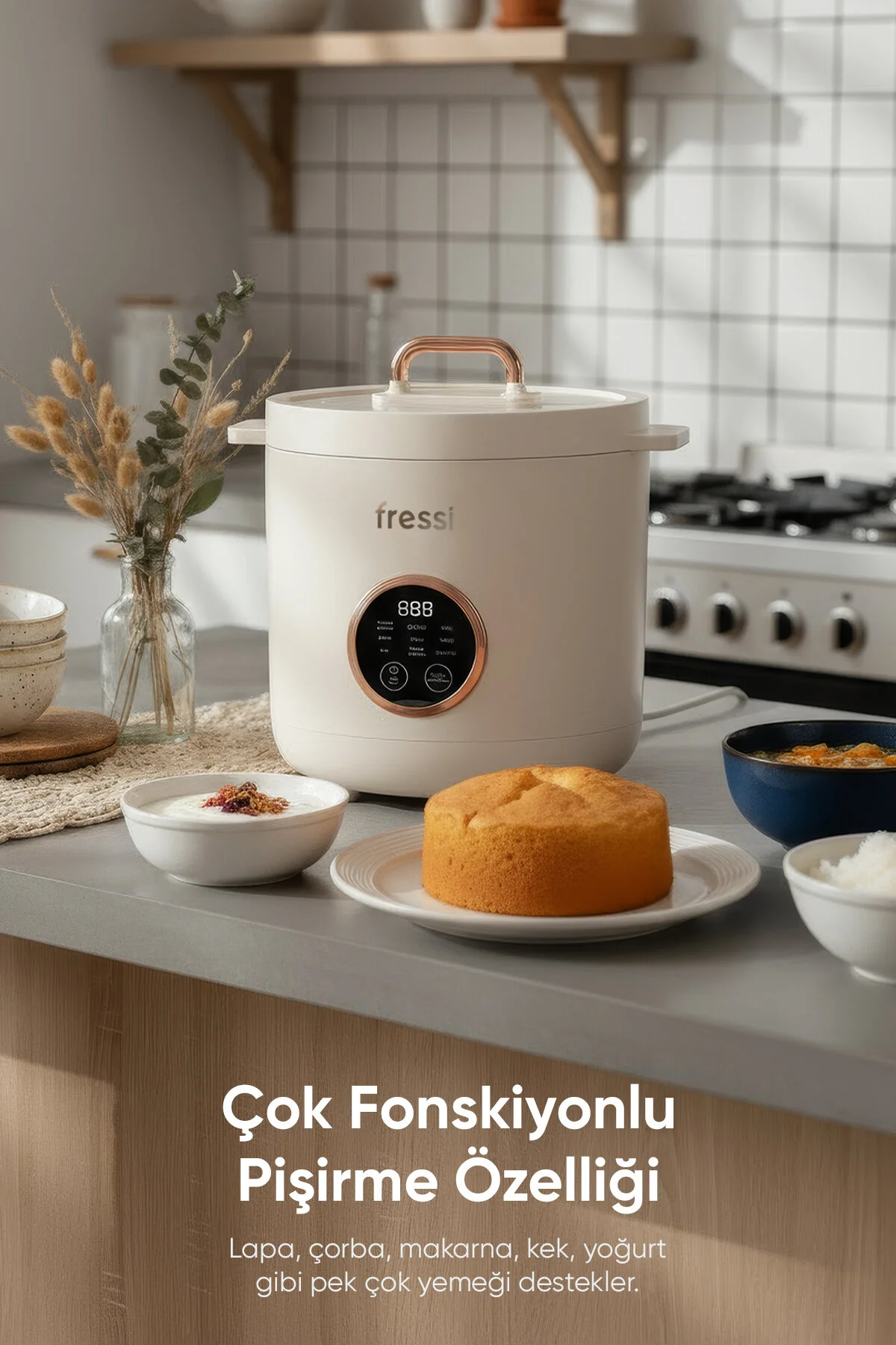 قابلمه برقی چندکاره، سرخ‌کن، ماست‌ساز ۳۰۰ وات مدل Retrocook