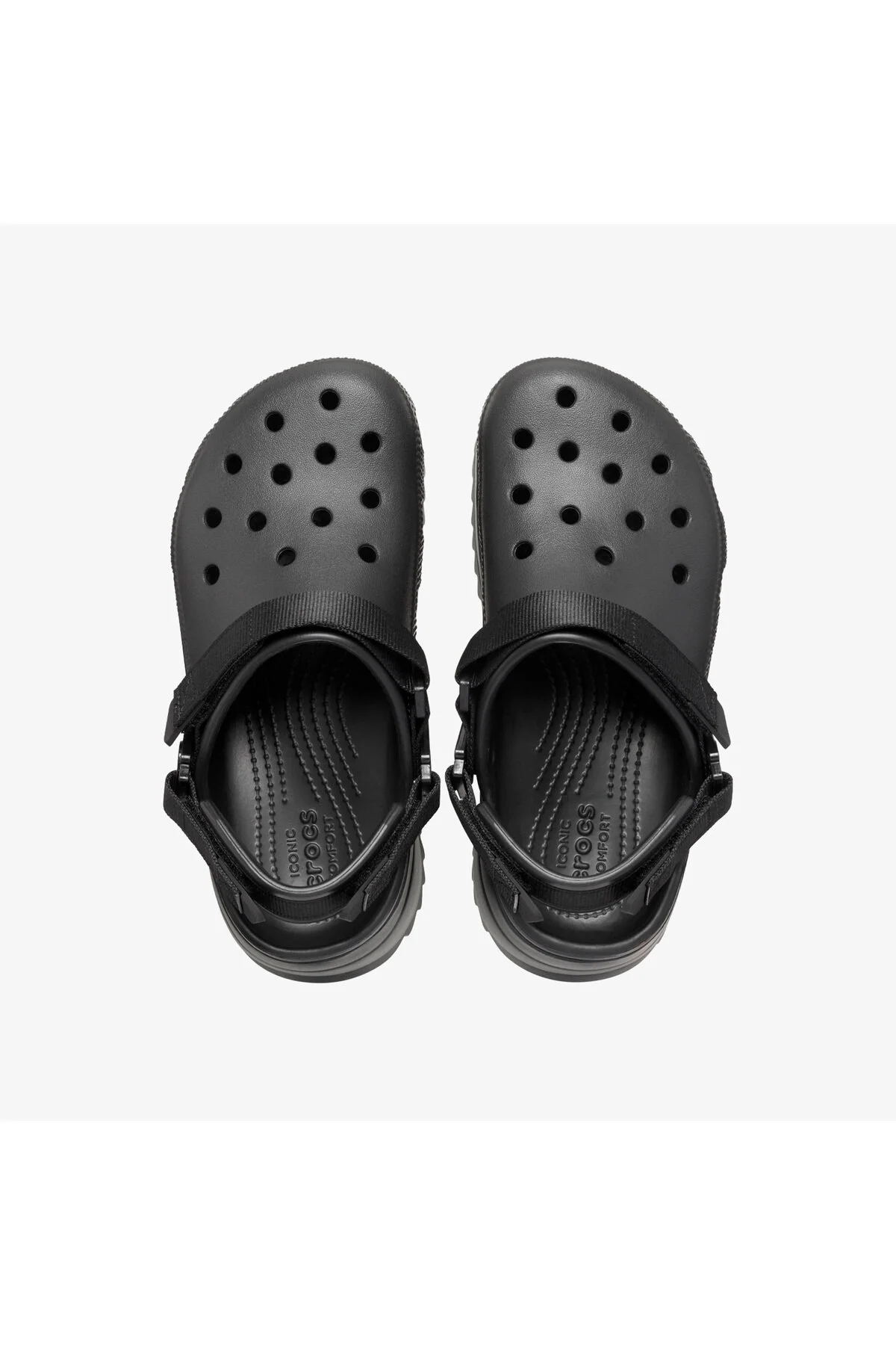 دمپایی زنانه سیاه کلاسیک شیره دار Crocs