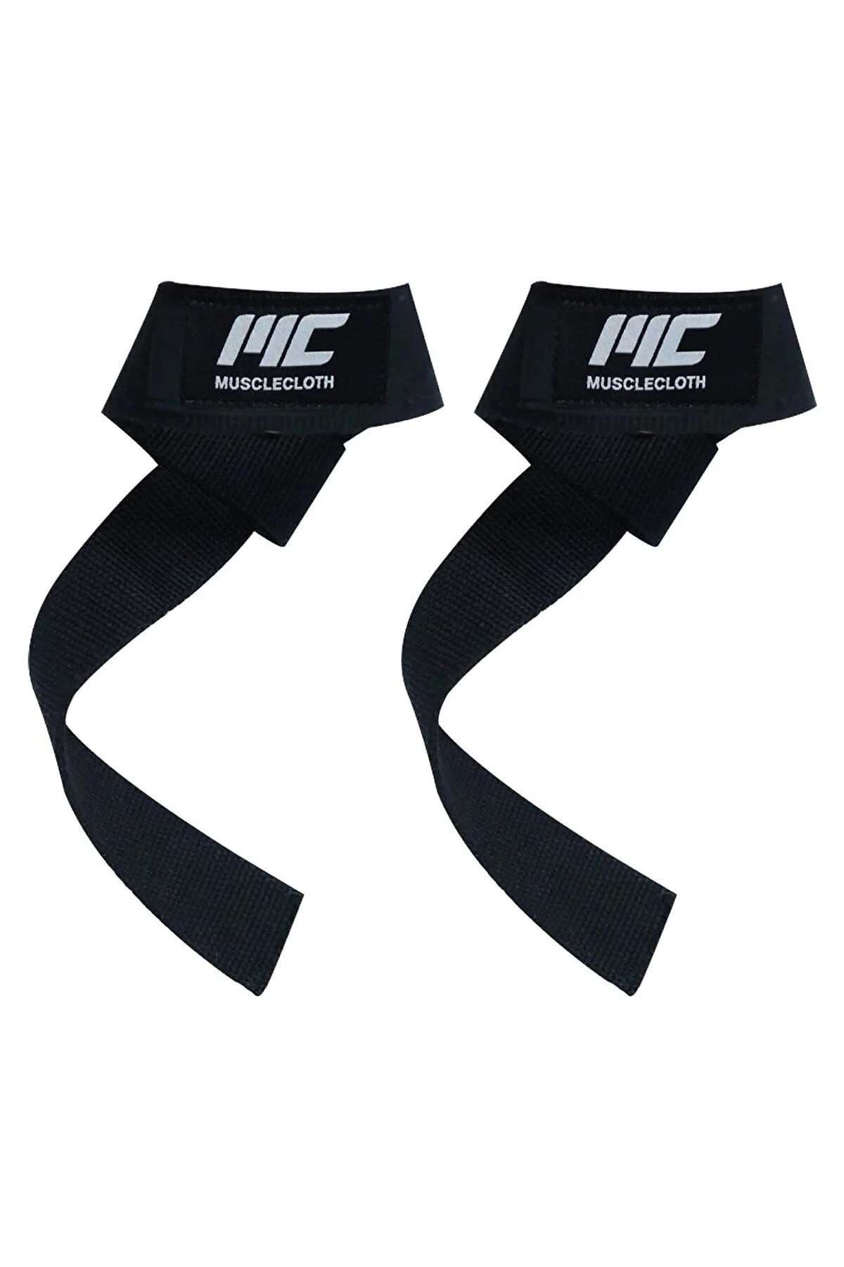 بند لیفت مشکی تسمه های بلند کردن بسته 2 MUSCLECLOTH