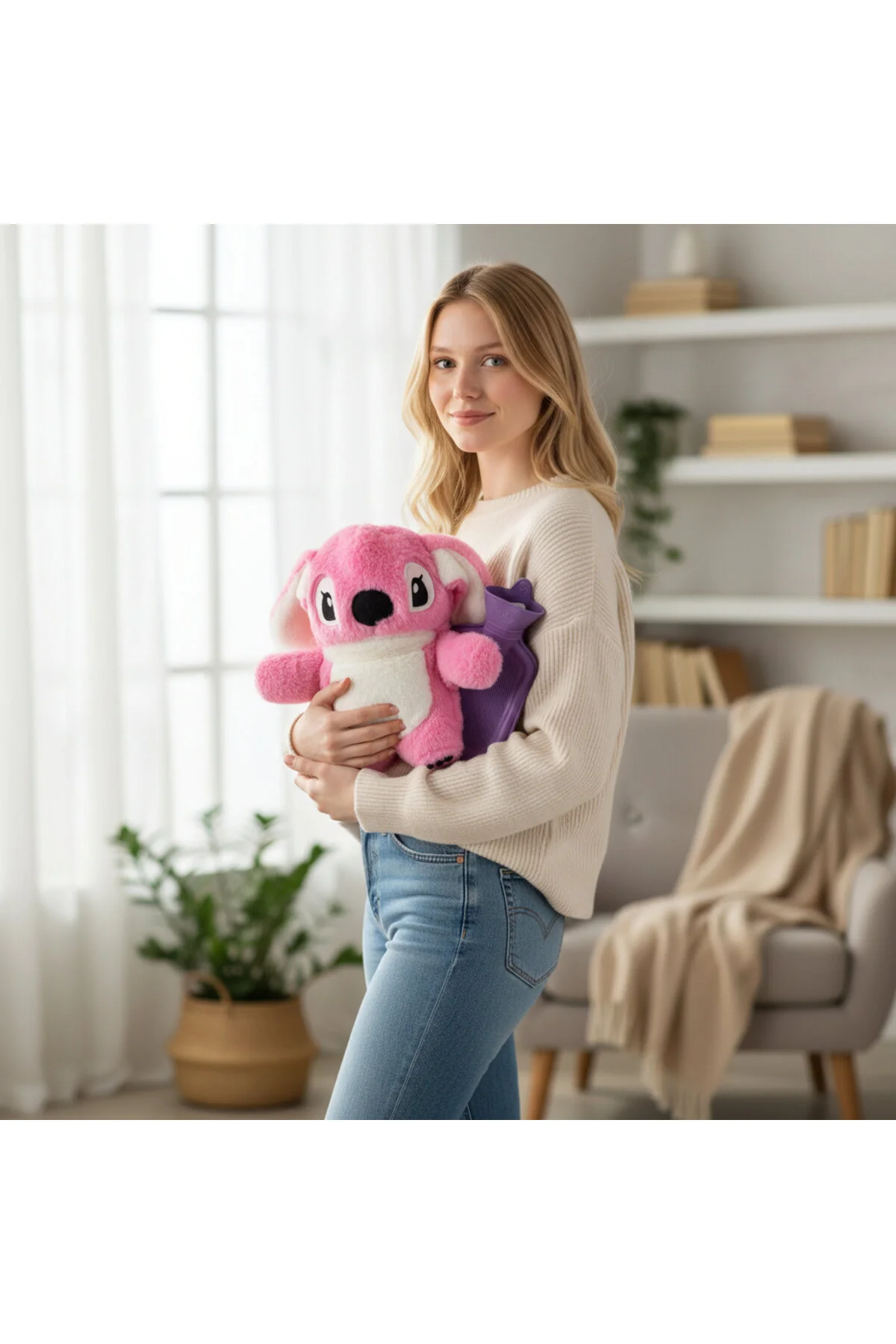 اسباب بازی های پشمی کیسه آب گرم جدید لیلو استیچ هدیه روز ولنتاین و سال نو PoppyPlays