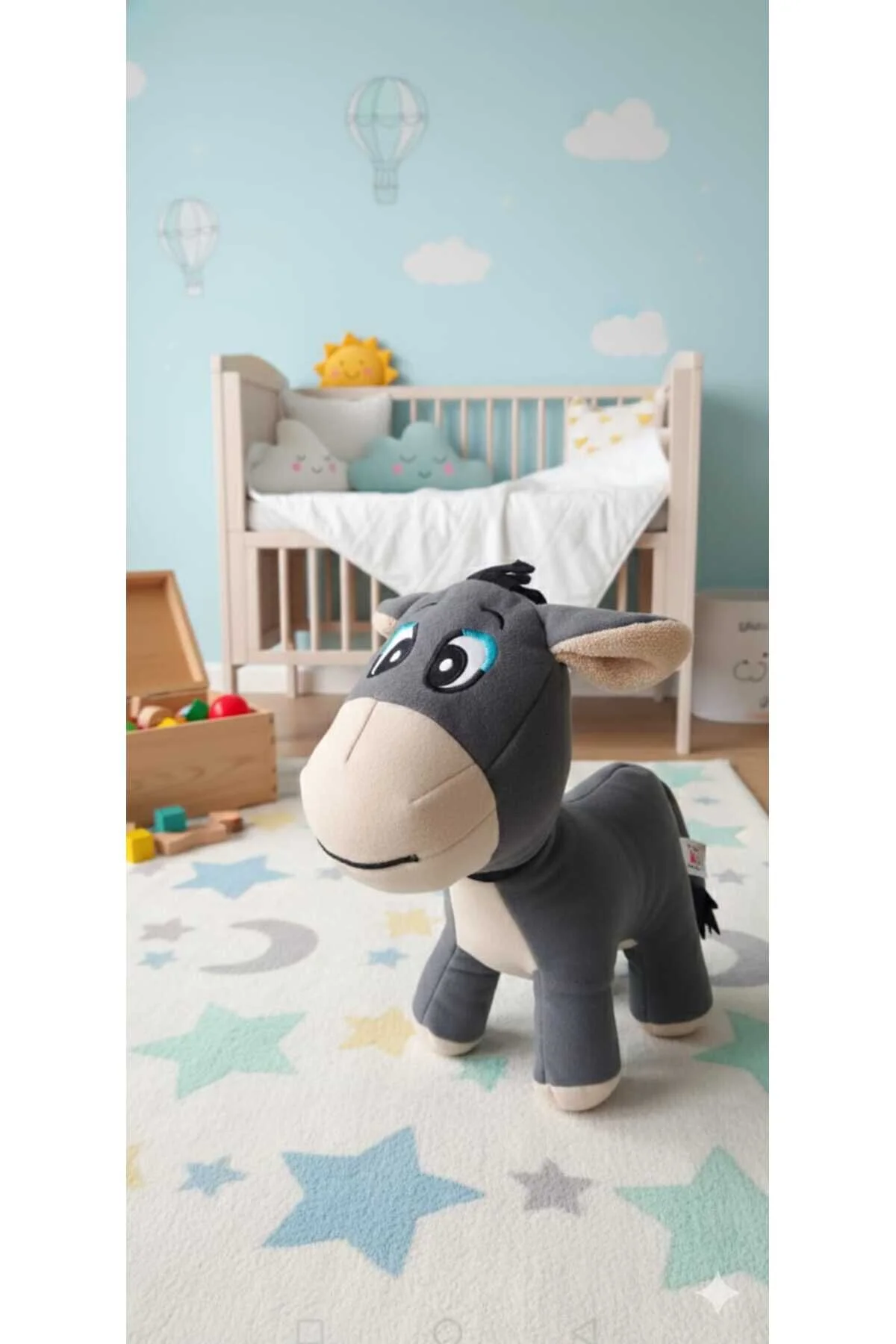 اسباب بازی های پشمی DONKEY KARAKACAN مخمل خواب دار 30 سانتی متر elifim home
