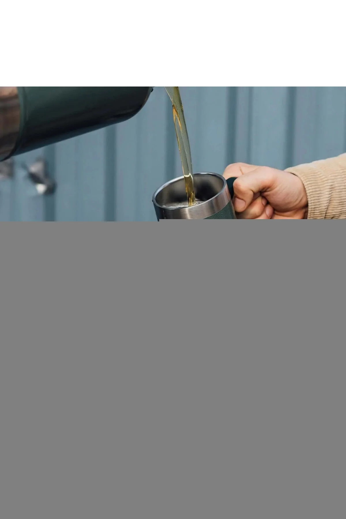 فلاسک فنجان قمقمه خلاء ماجراجویی 0.70 لیتر سبز اورجینال Stanley