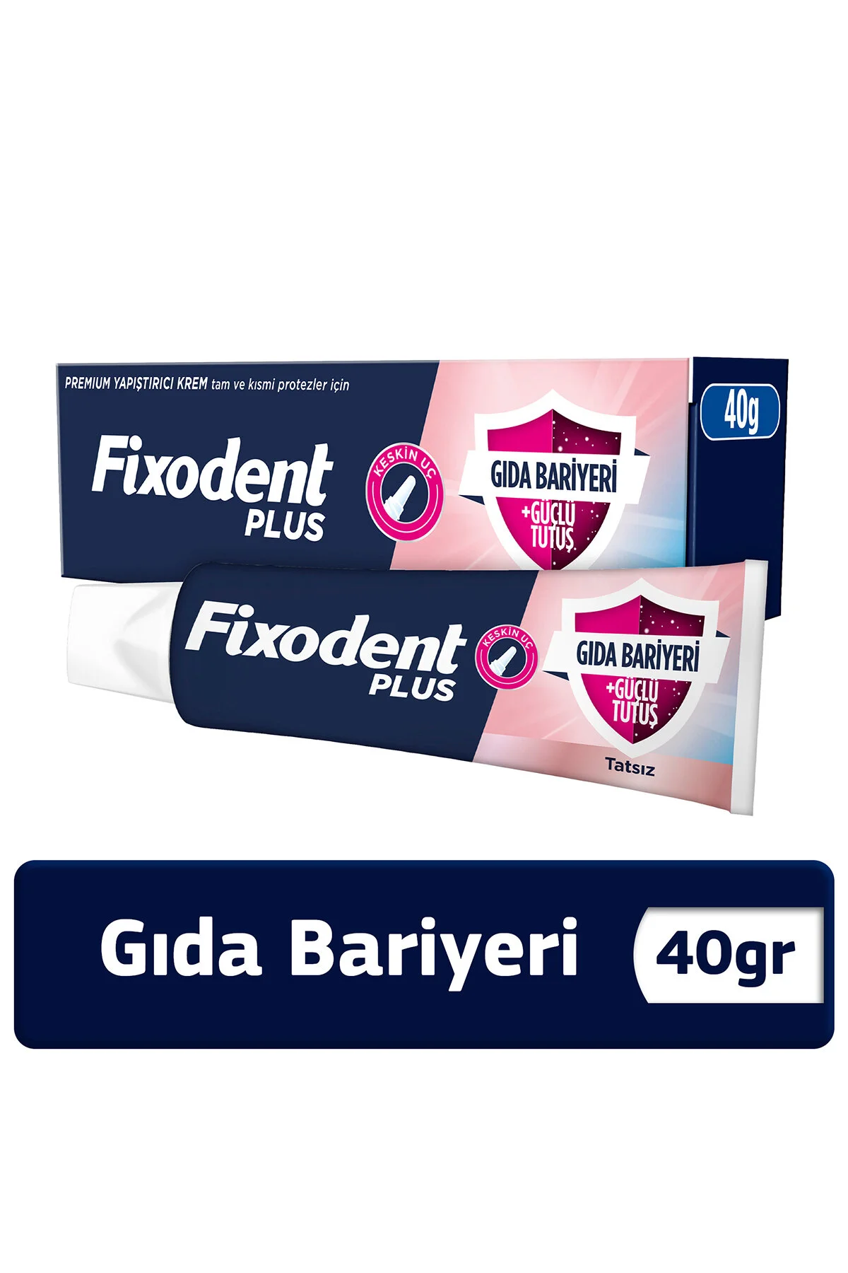 چسب دندان مصنوعی Plus با خاصیت گدا باریر 40 گرم Fixodent